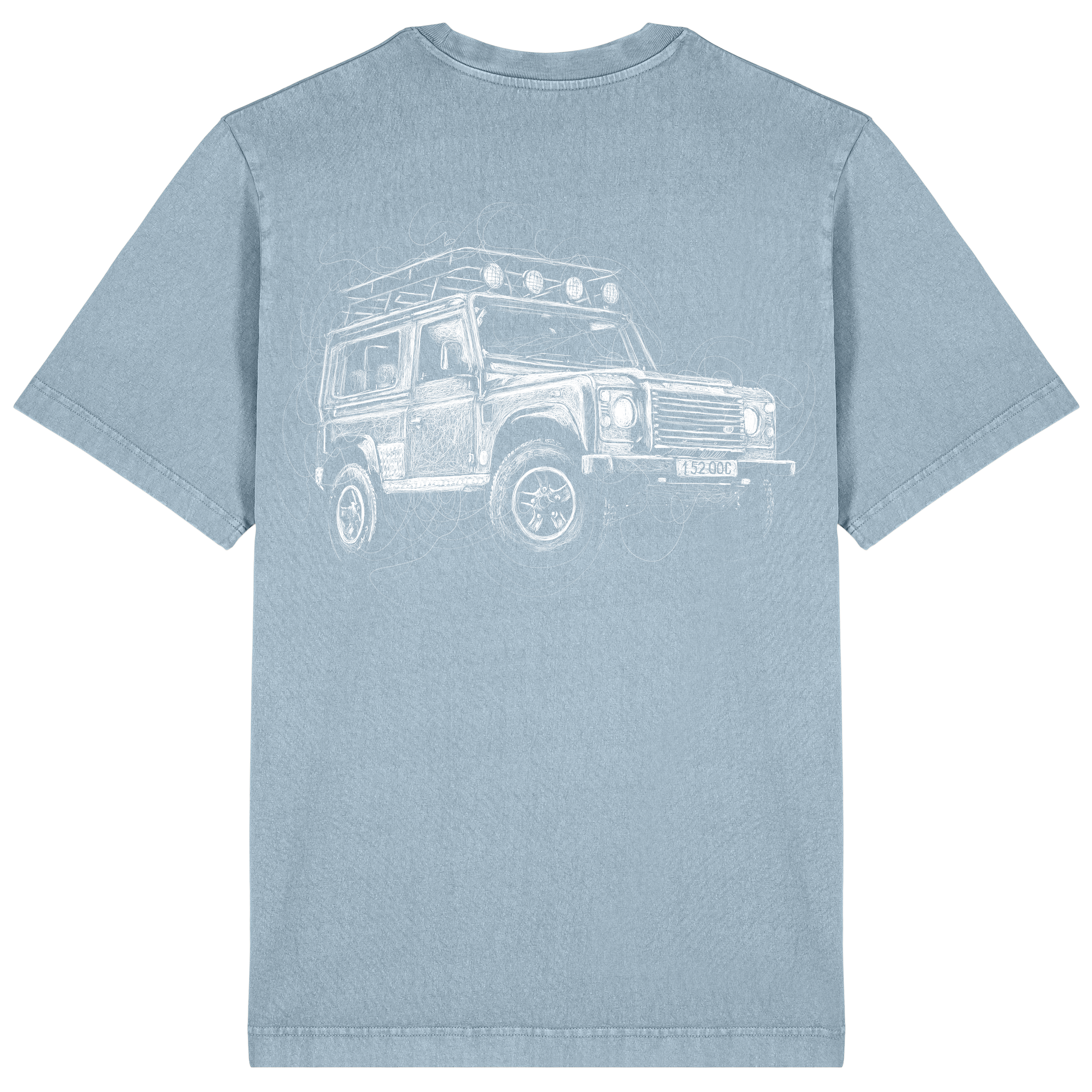 Defender Relaxed Fit Tee White Print