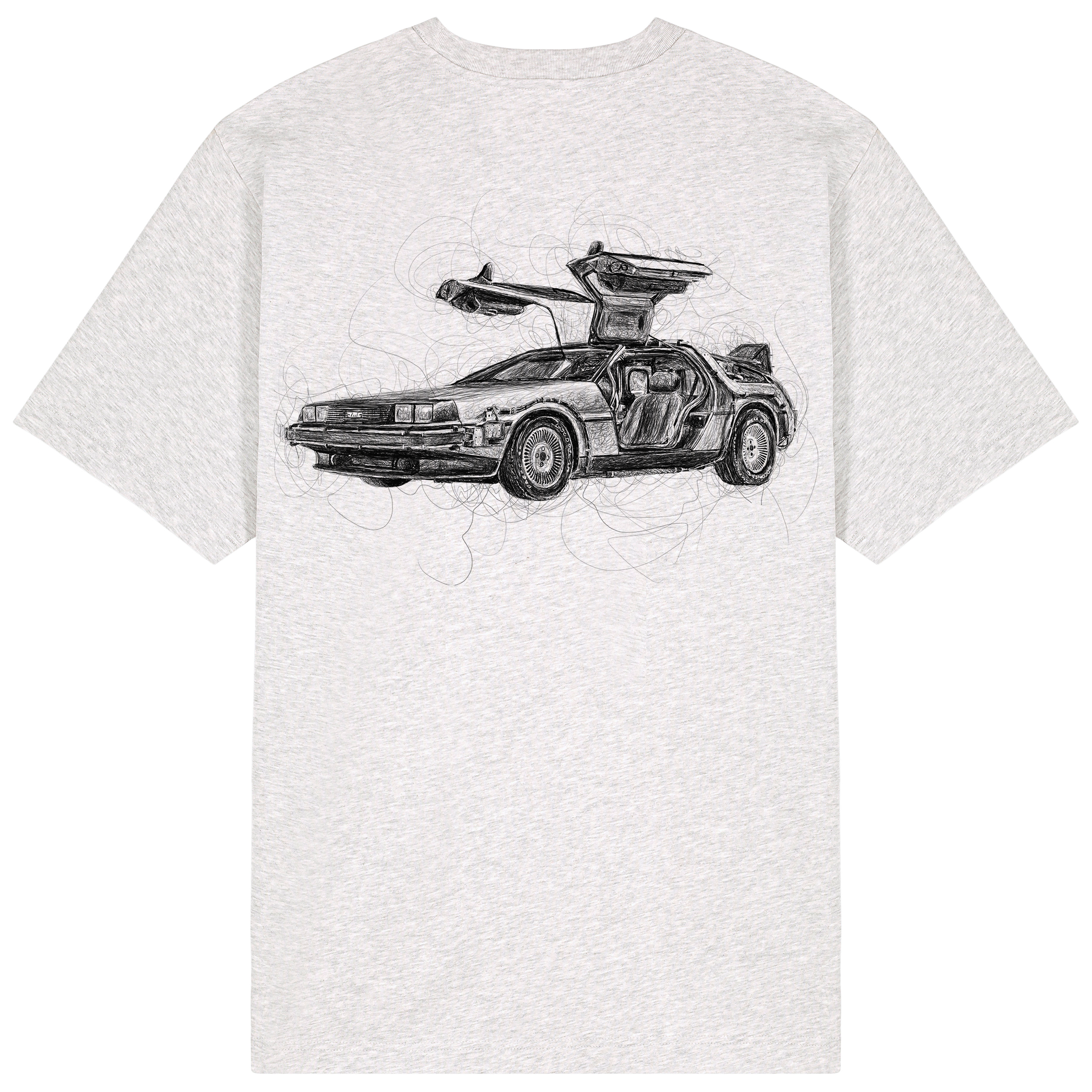 Delorean Relaxed Fit Tee Black Print