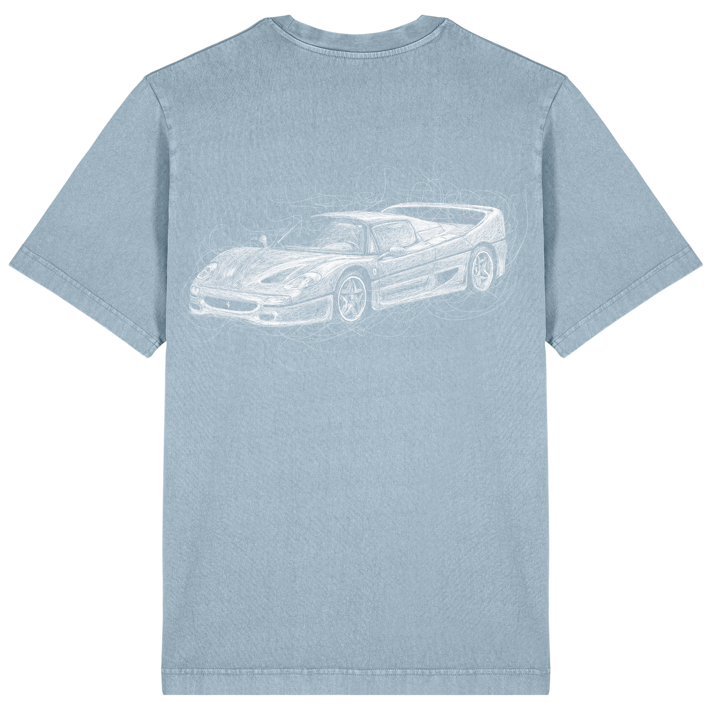 Ferrari Relaxed Fit Tee White Print