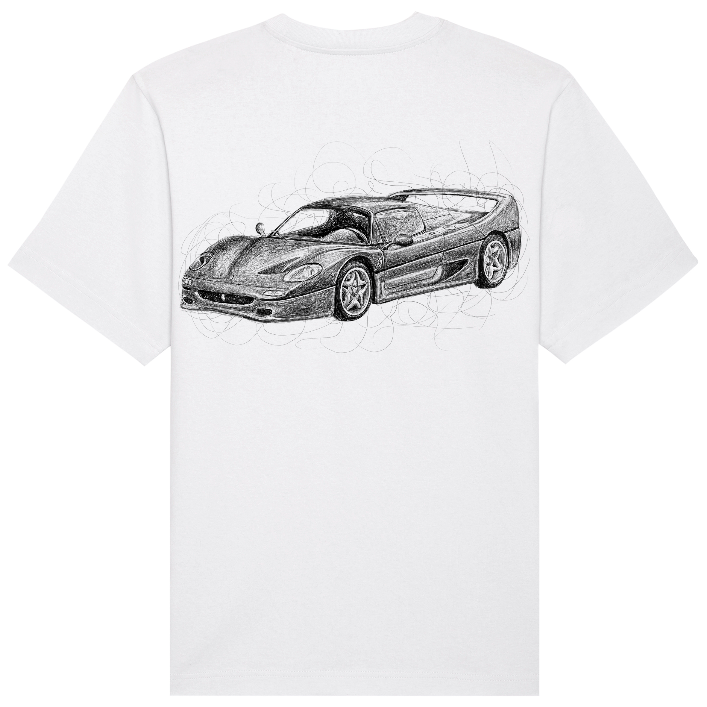 Ferrari Relaxed Fit Tee Black Print