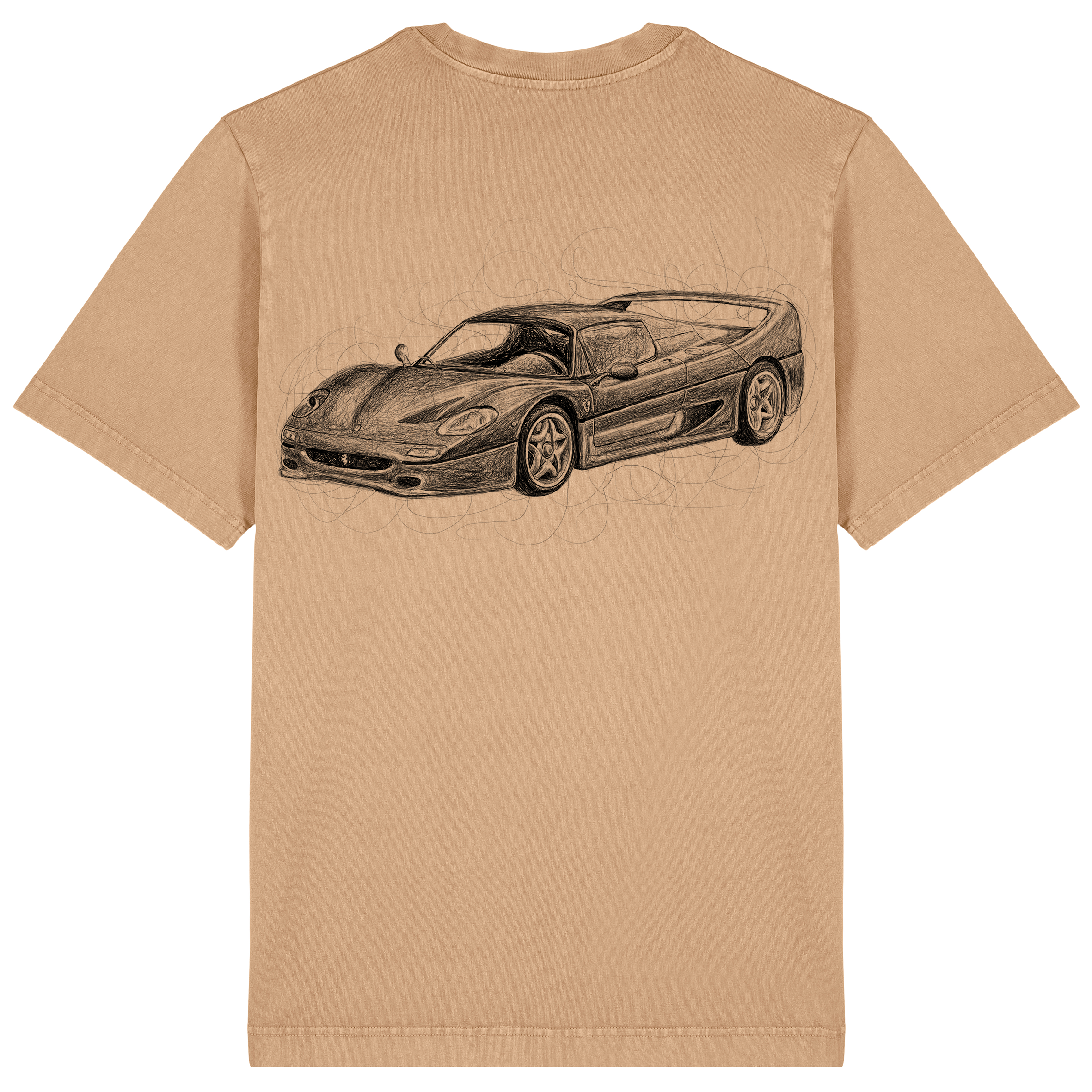 Ferrari Relaxed Fit Tee Black Print