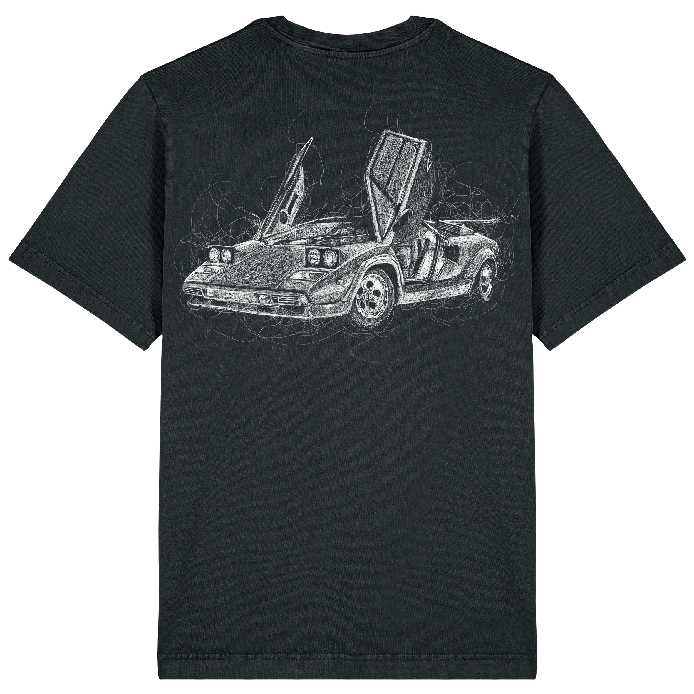 Lambo Relaxed Fit Tee White Print