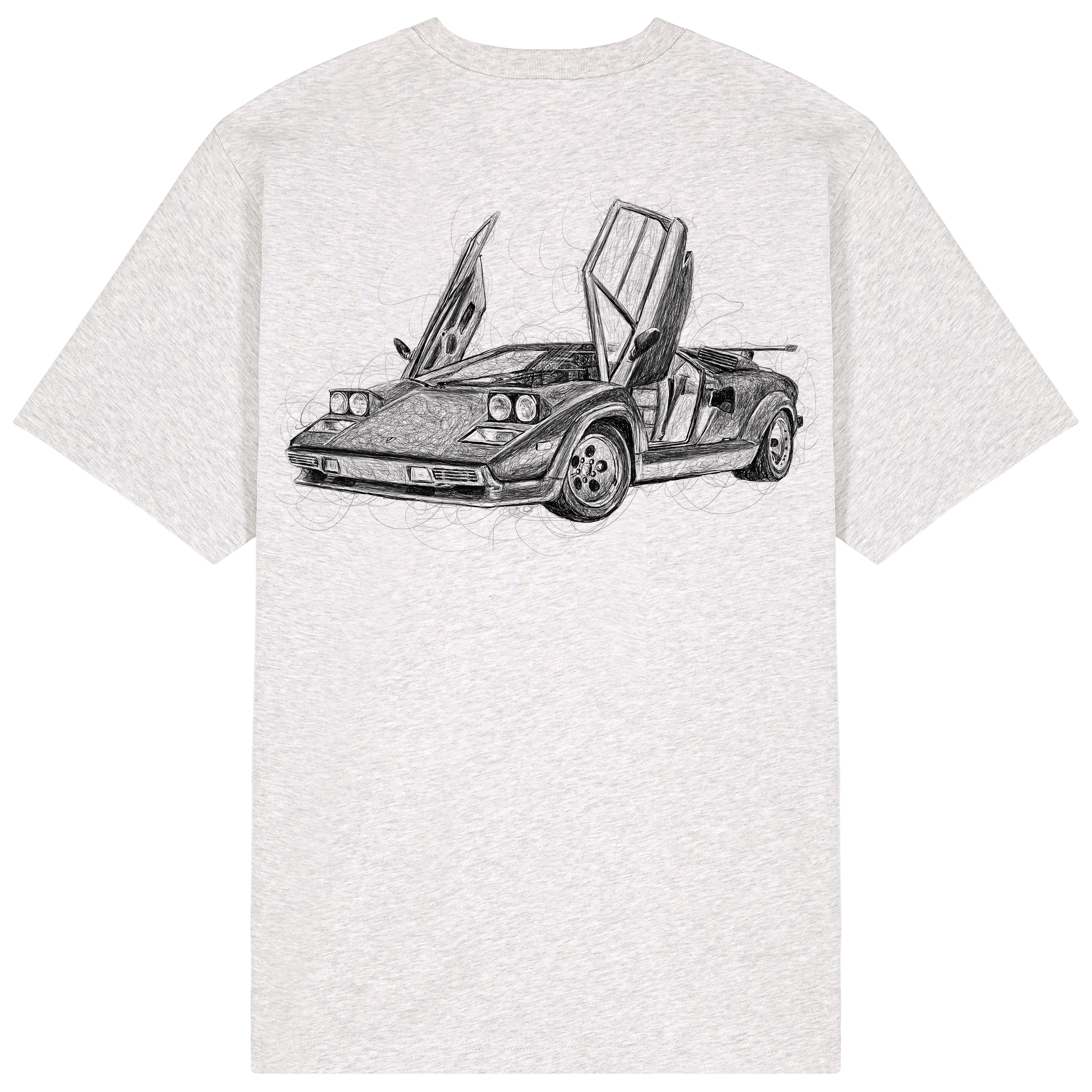 Lambo Relaxed Fit Tee Black Print