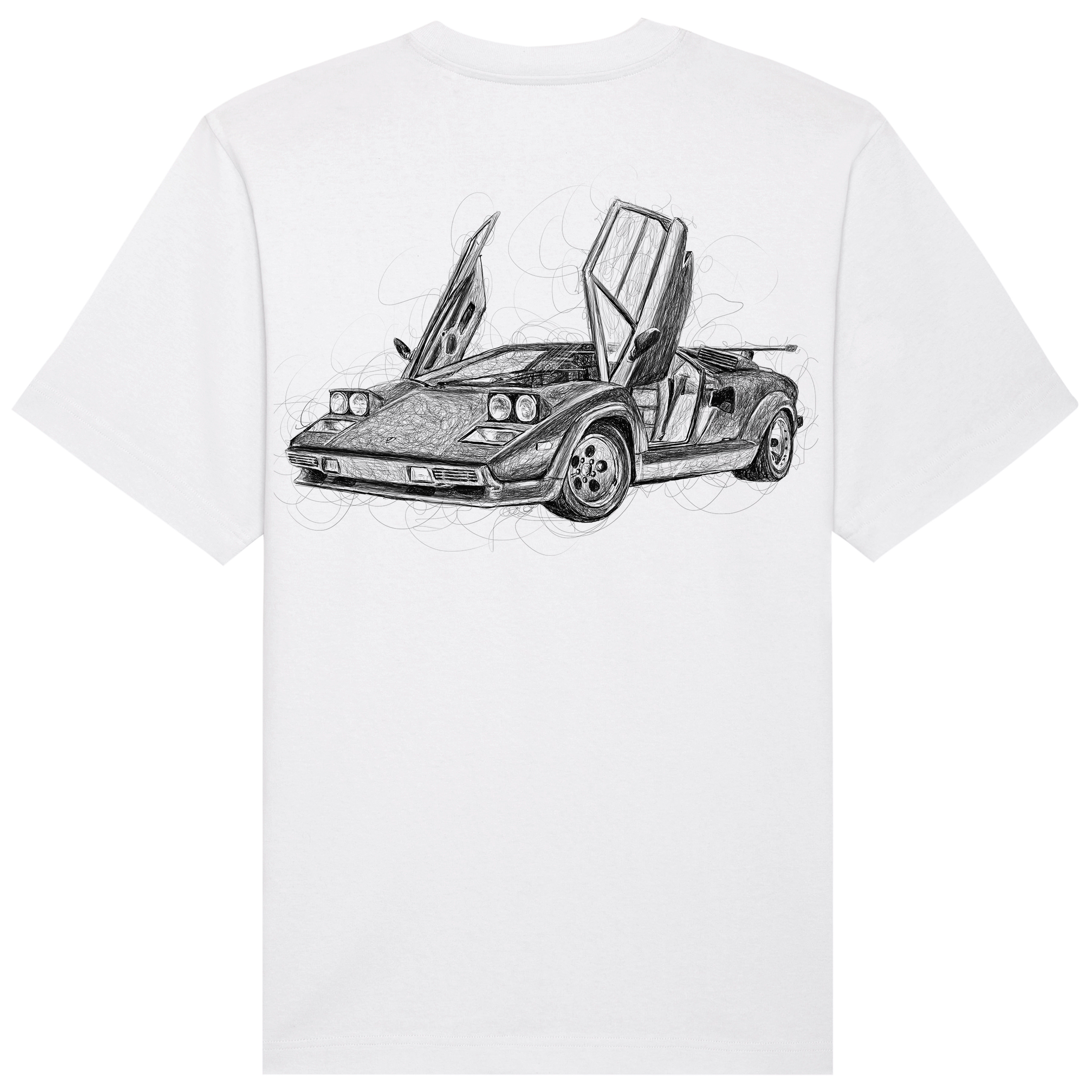 Lambo Relaxed Fit Tee Black Print