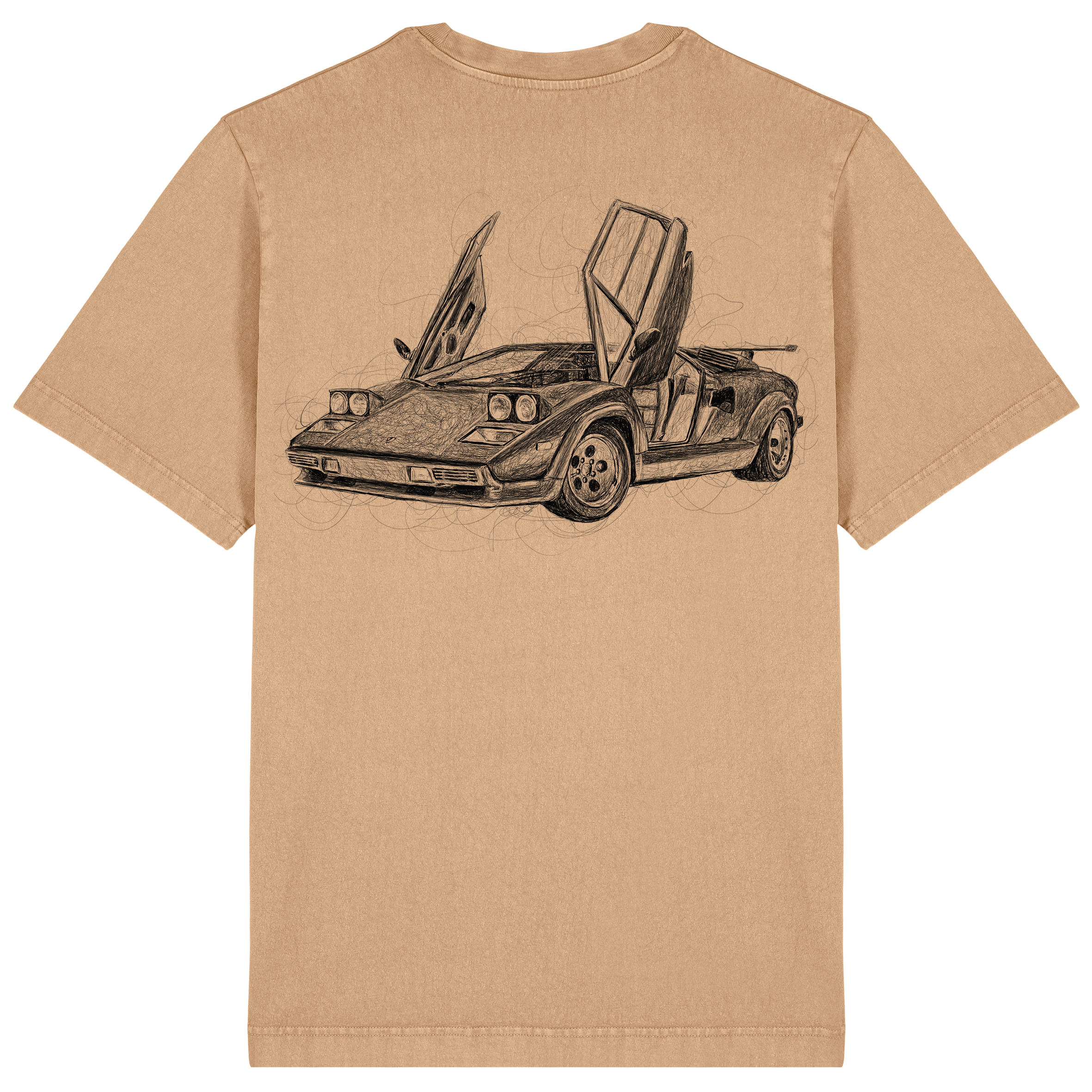 Lambo Relaxed Fit Tee Black Print