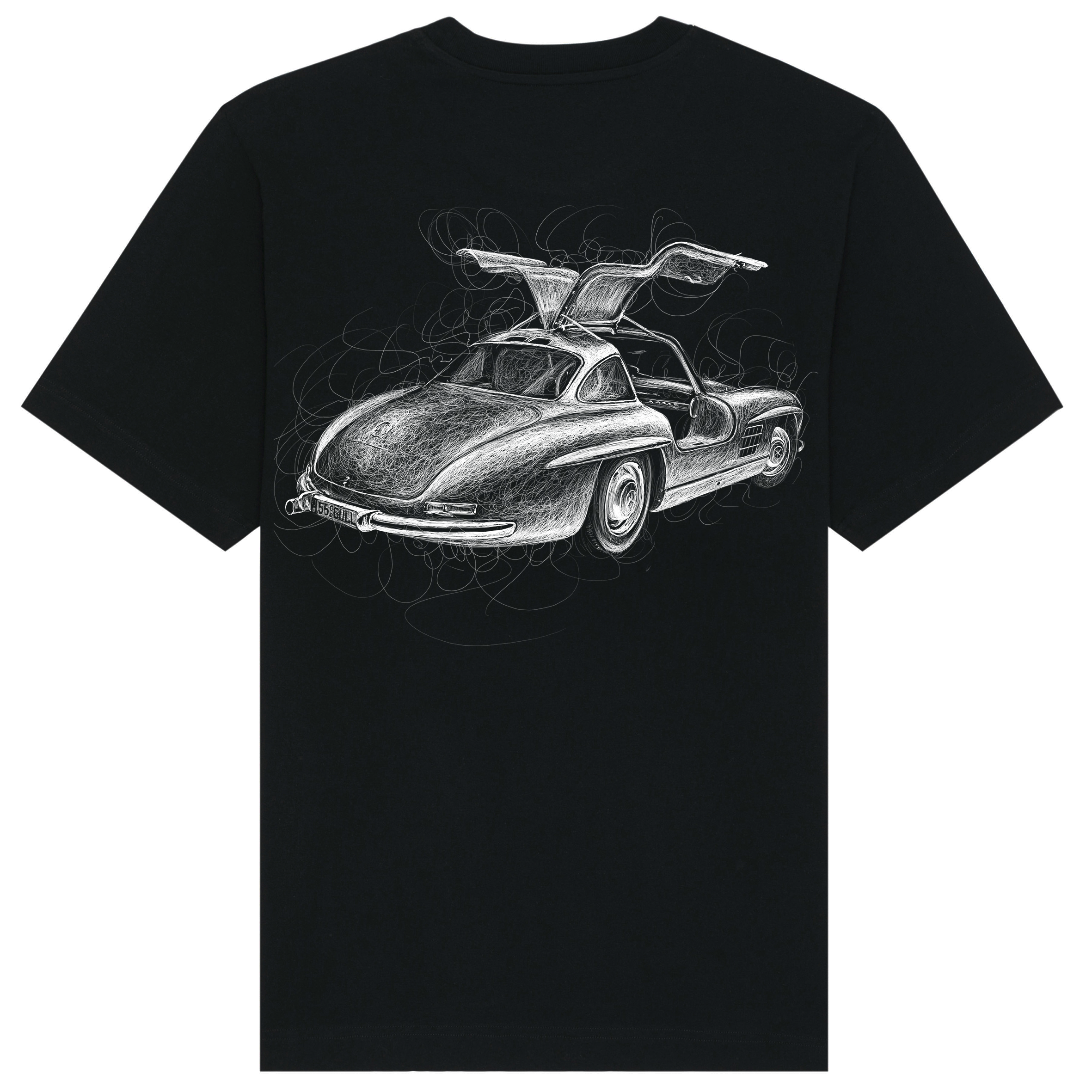 Merc Relaxed Fit Tee White Print