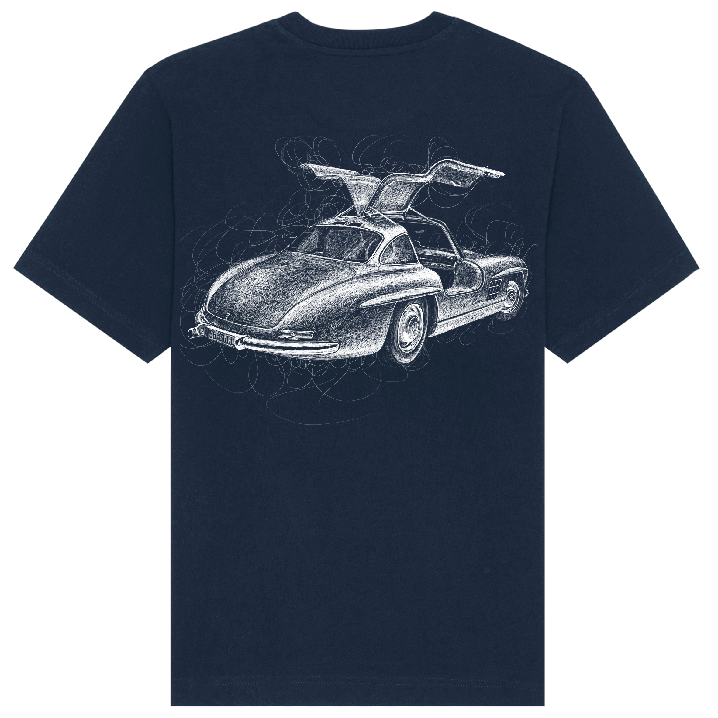 Merc Relaxed Fit Tee White Print