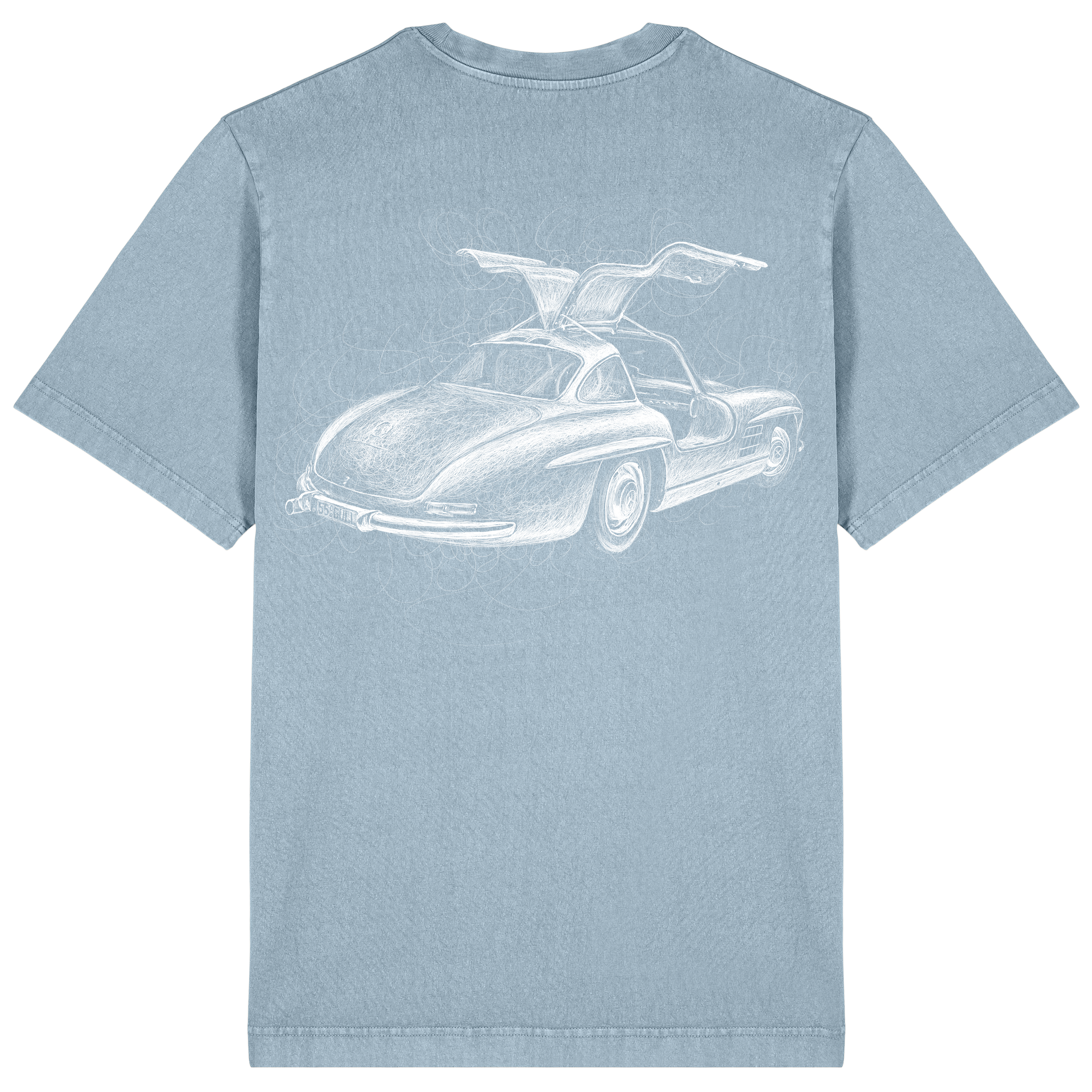 Merc Relaxed Fit Tee White Print