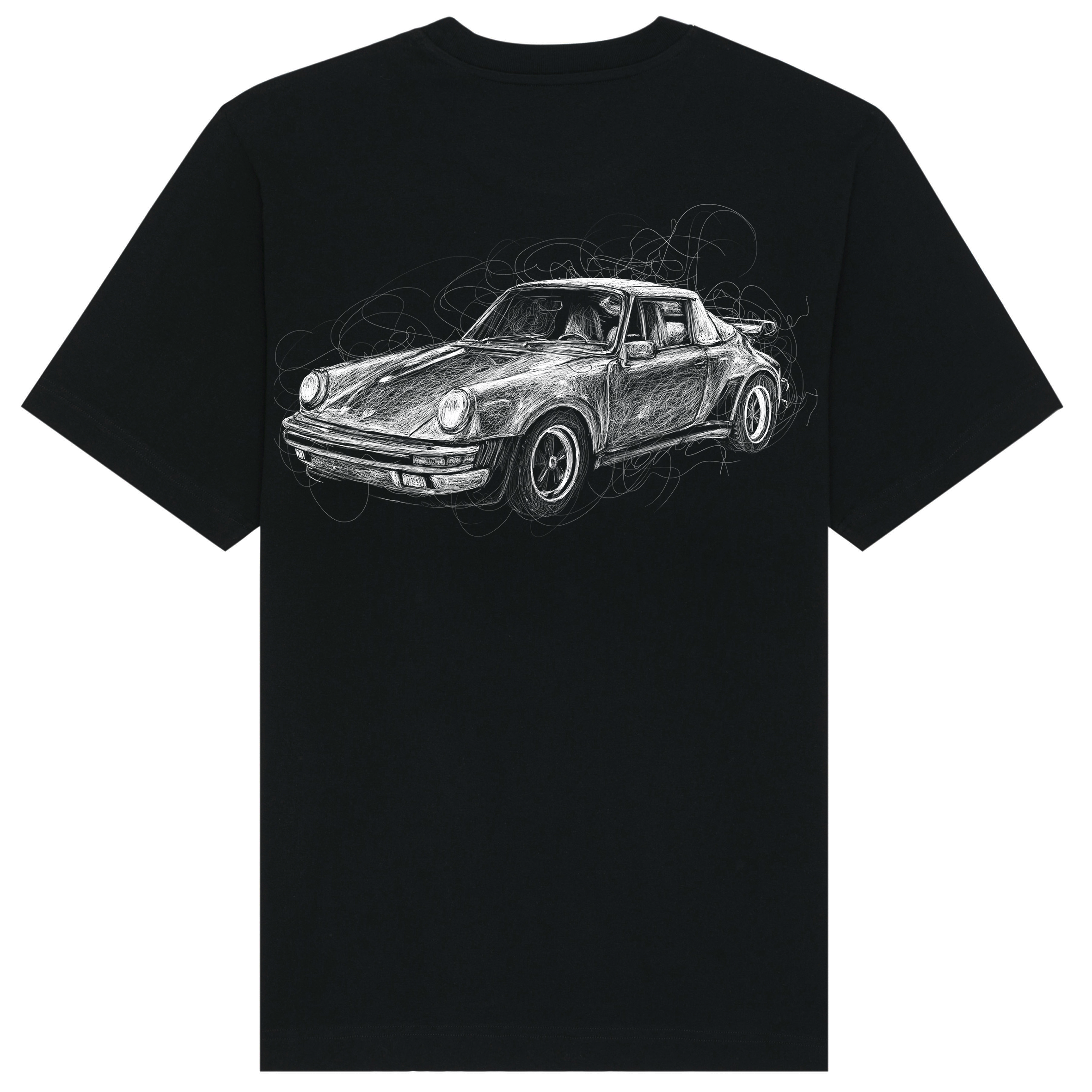 Porsche Relaxed Fit Tee White Print