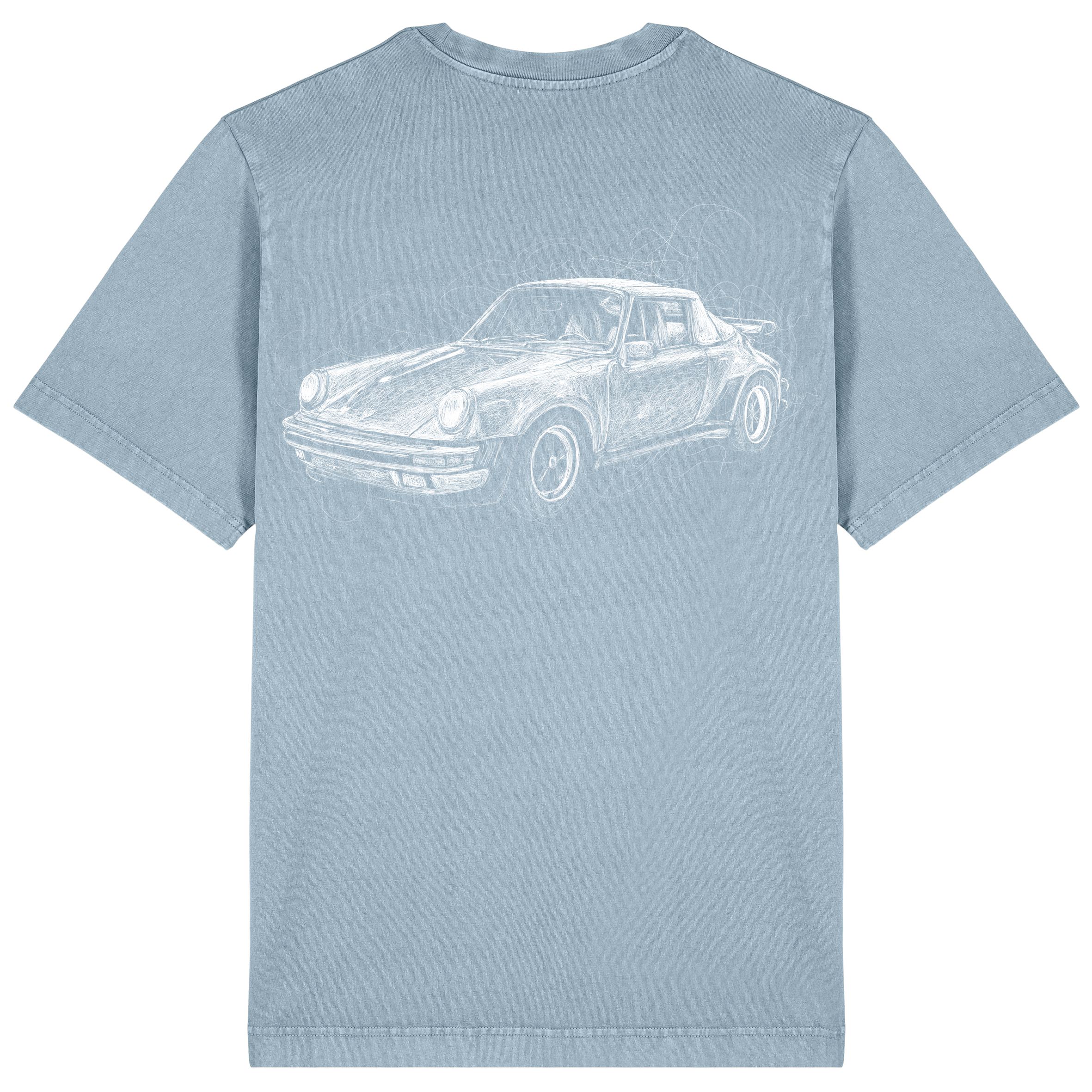 Porsche Relaxed Fit Tee White Print