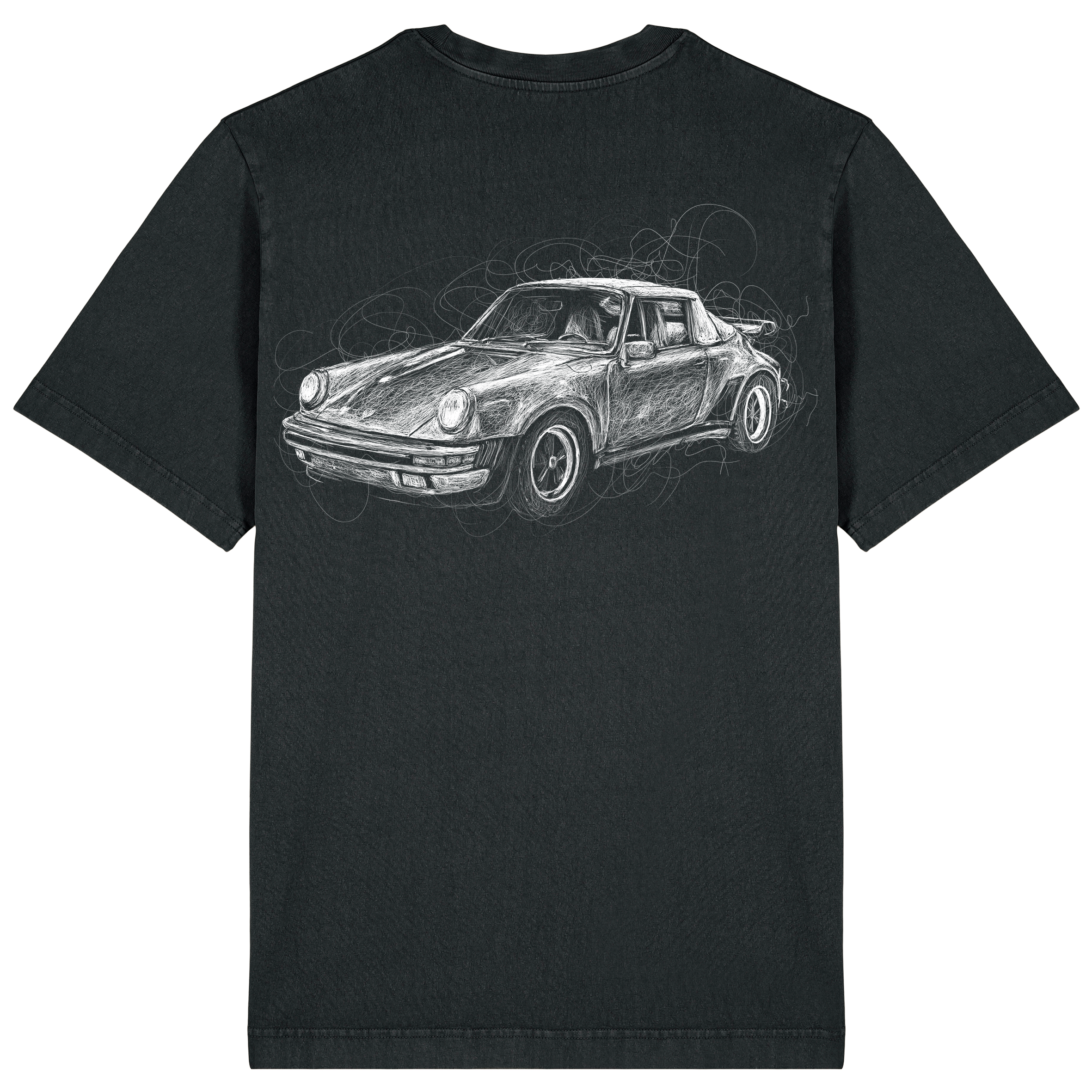 Porsche Relaxed Fit Tee White Print