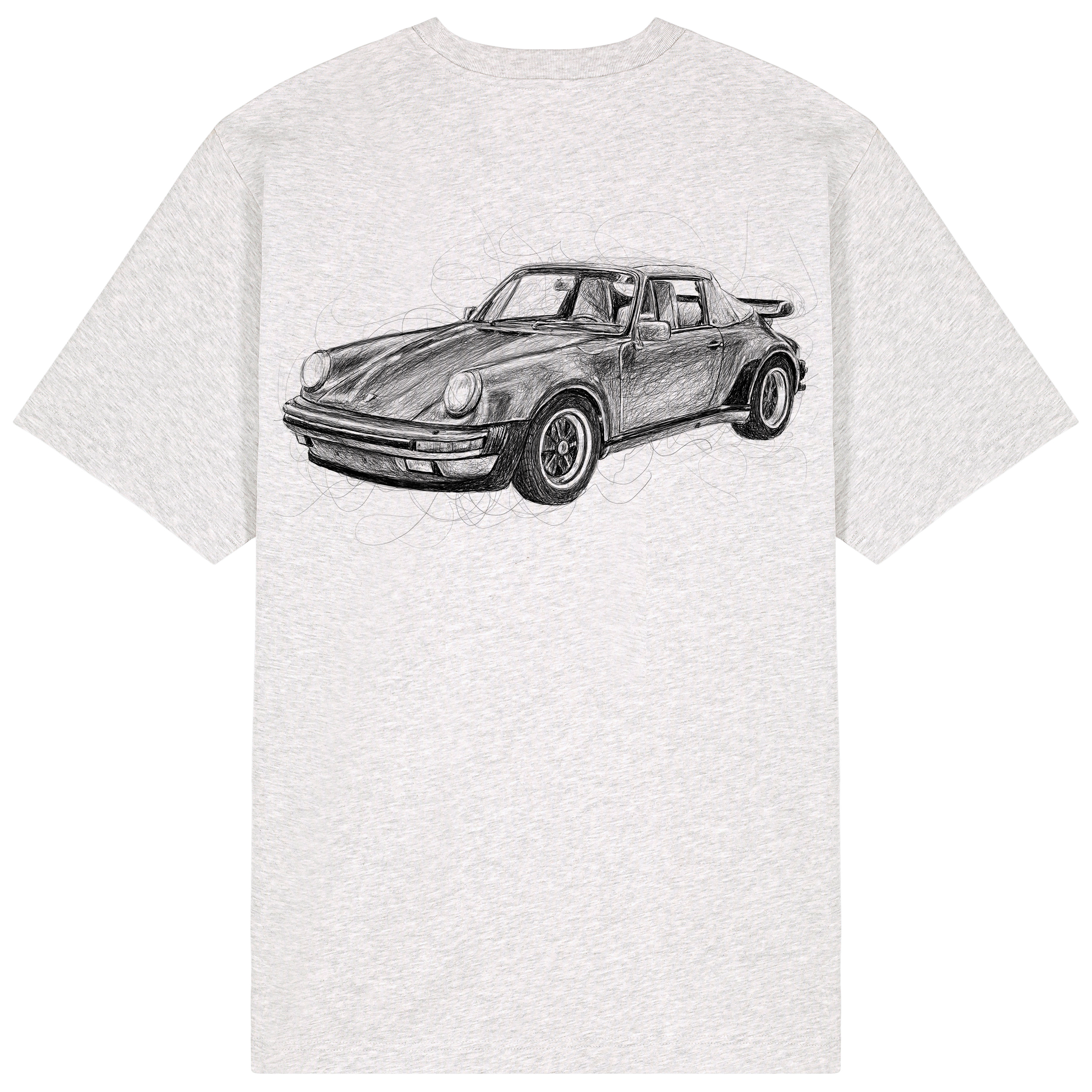 Porsche Relaxed Fit Tee Black Print