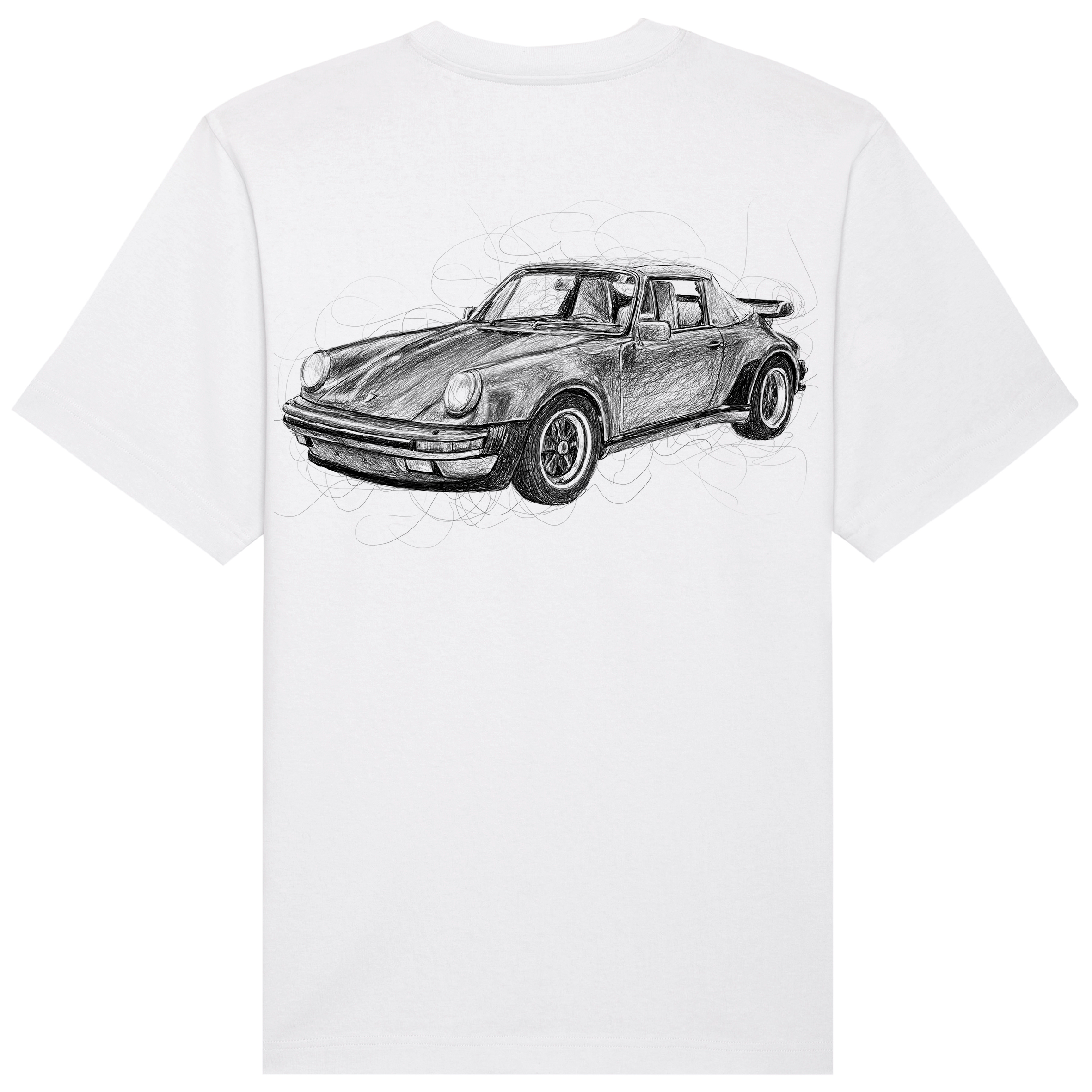 Porsche Relaxed Fit Tee Black Print