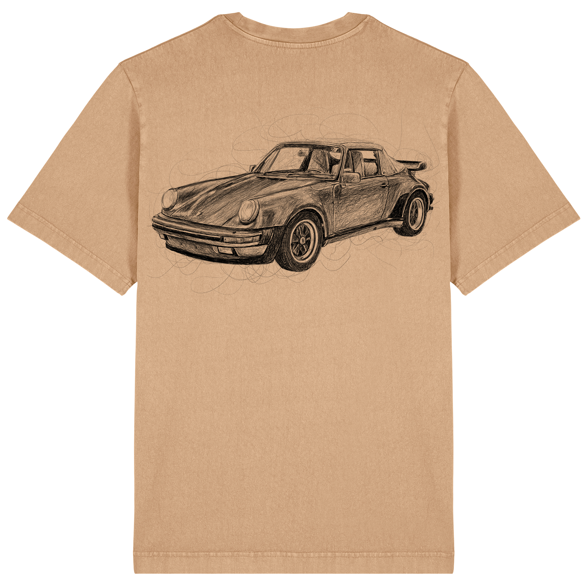 Porsche Relaxed Fit Tee Black Print