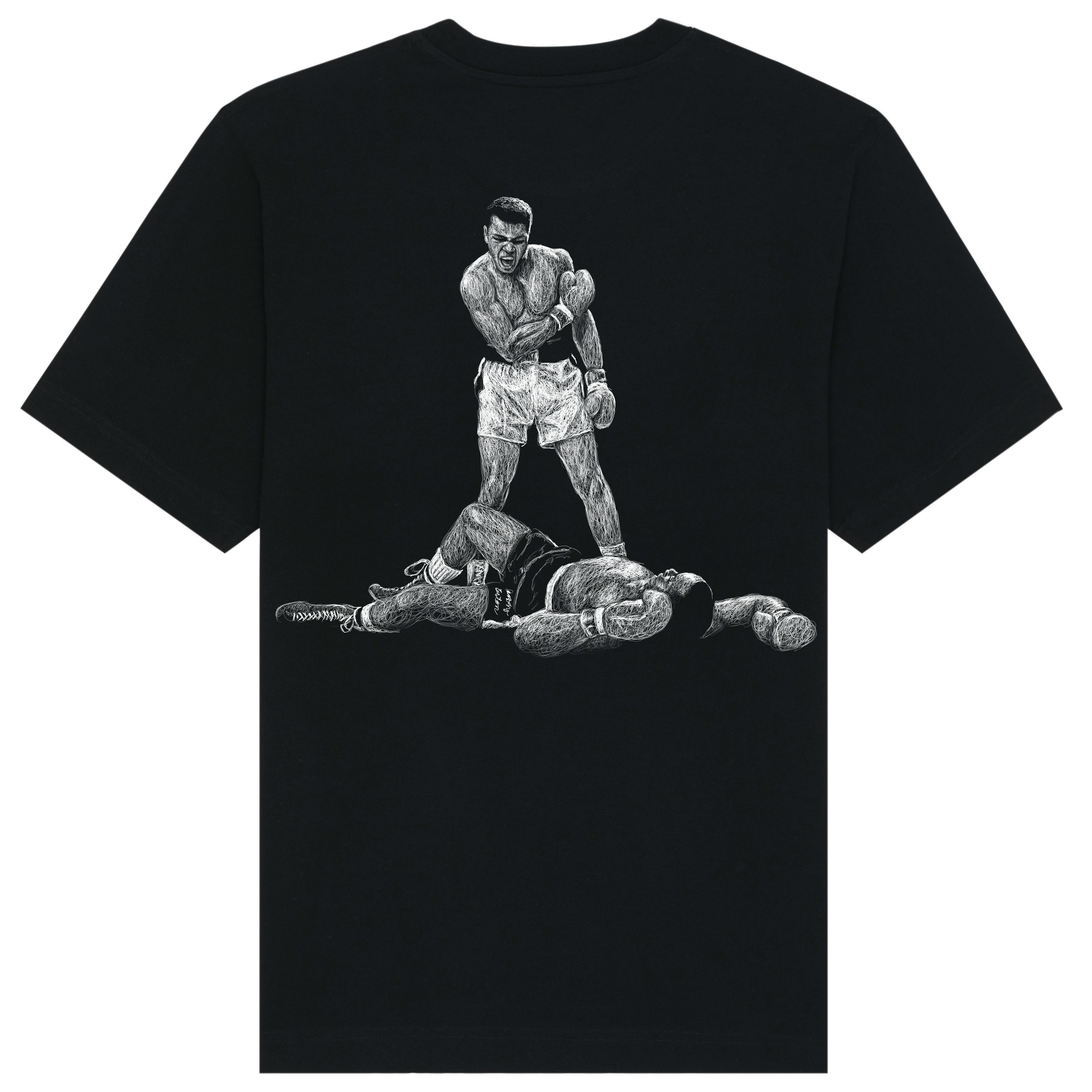 Ali Relaxed Fit Tee White Print