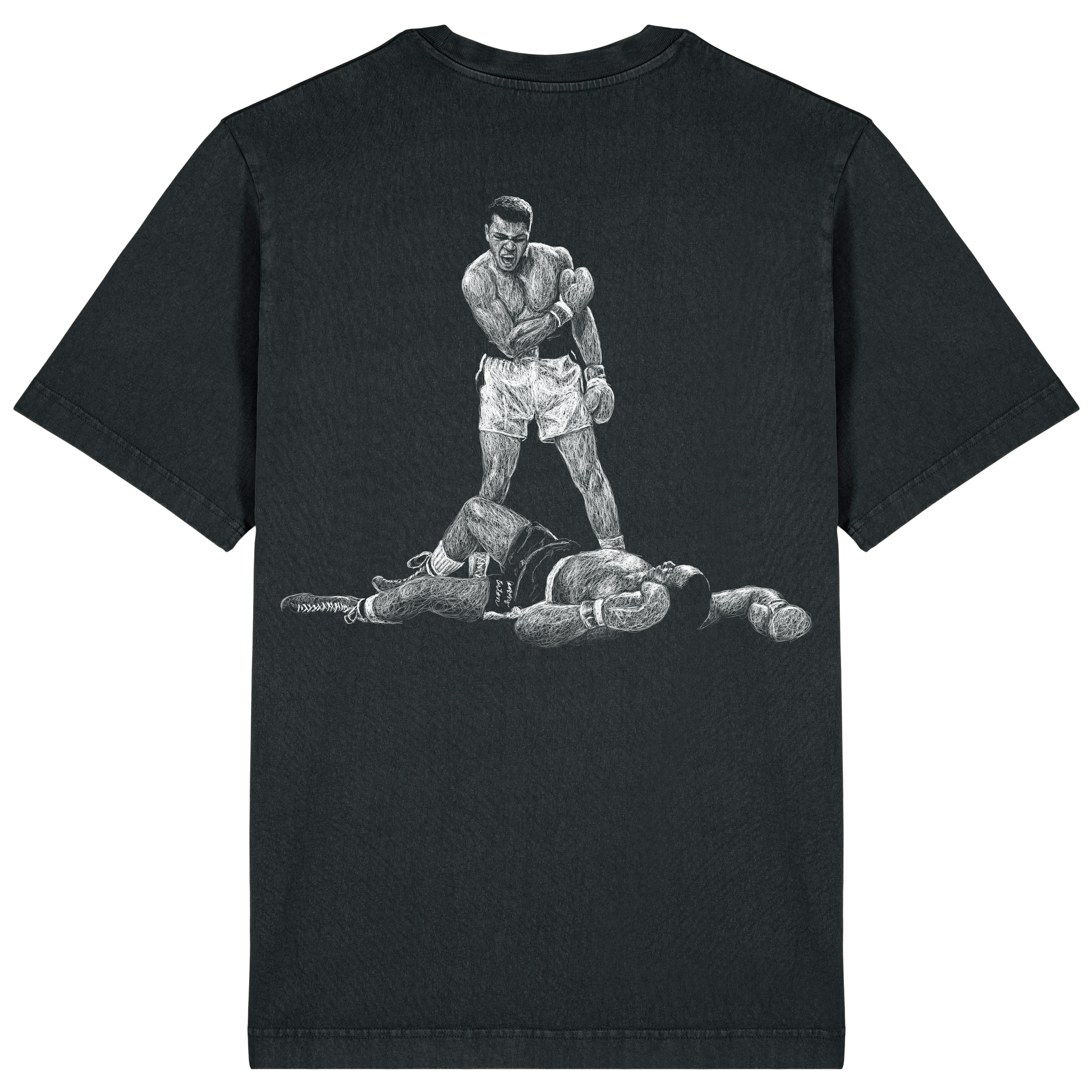 Ali Relaxed Fit Tee White Print