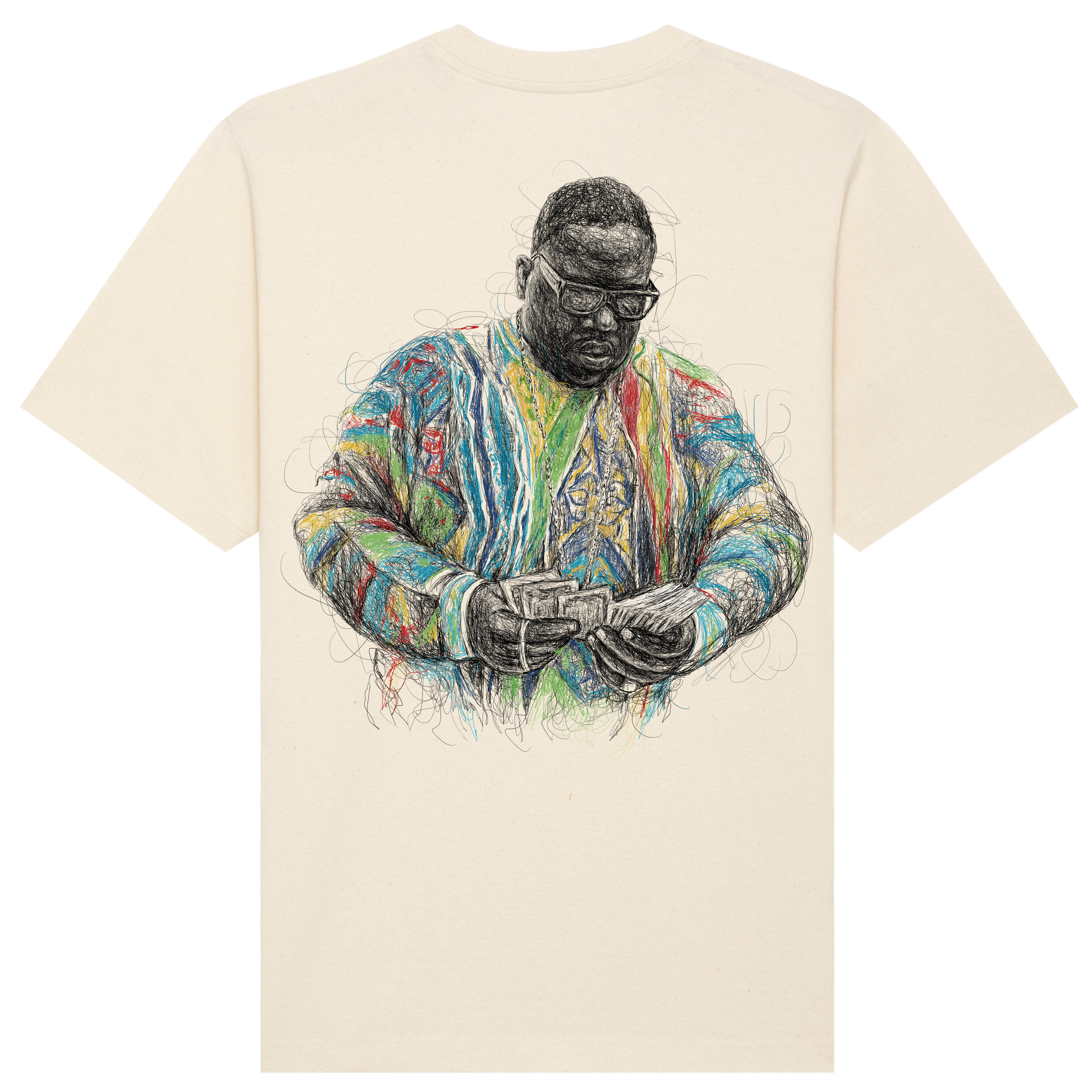 Biggie Relaxed Fit Tee Black Print