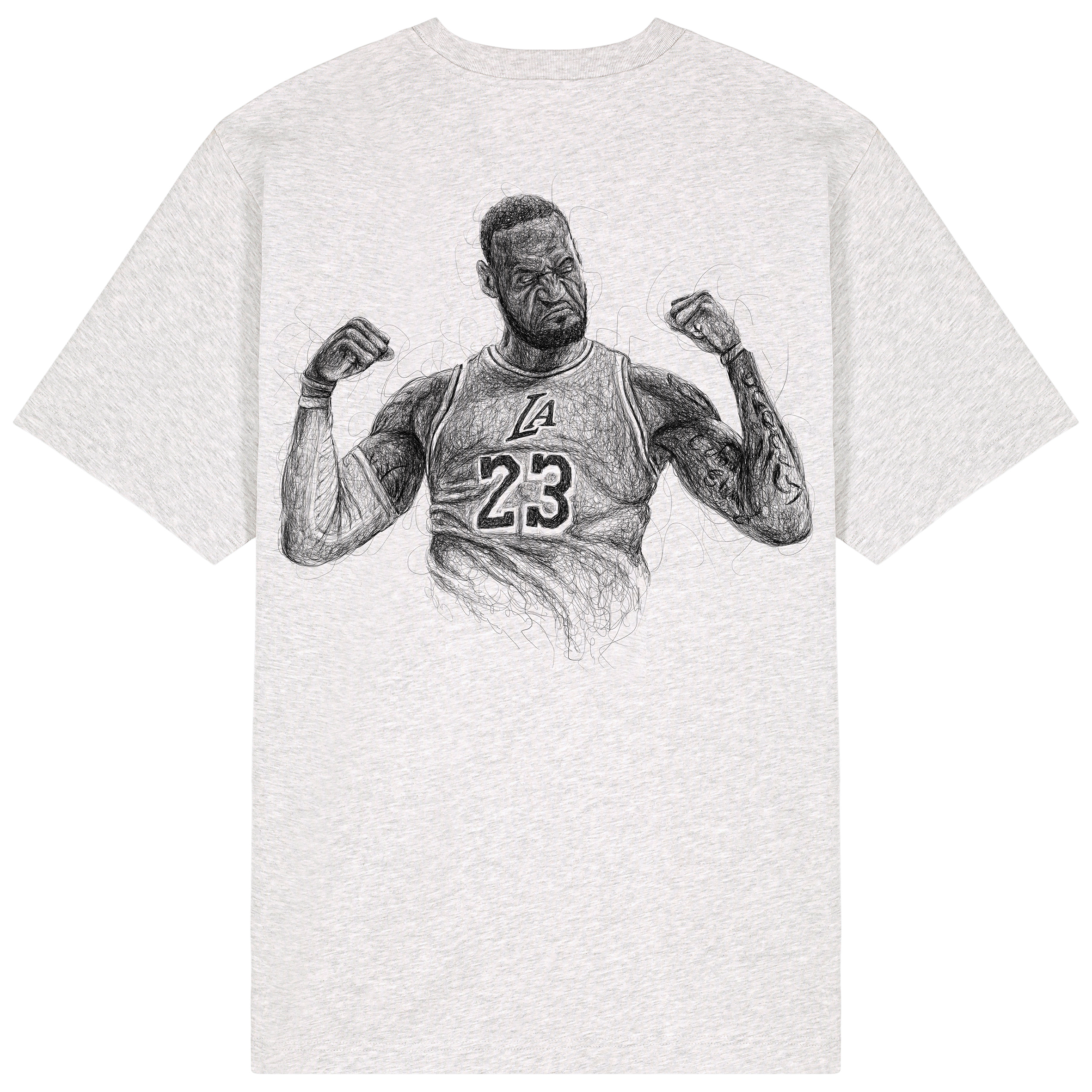 Lebron Relaxed Fit Tee Black Print