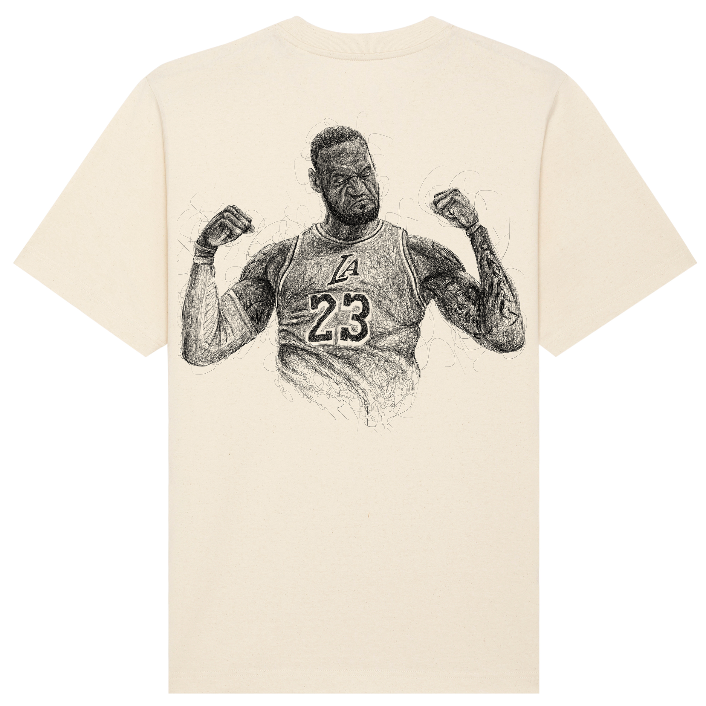 Lebron Relaxed Fit Tee Black Print