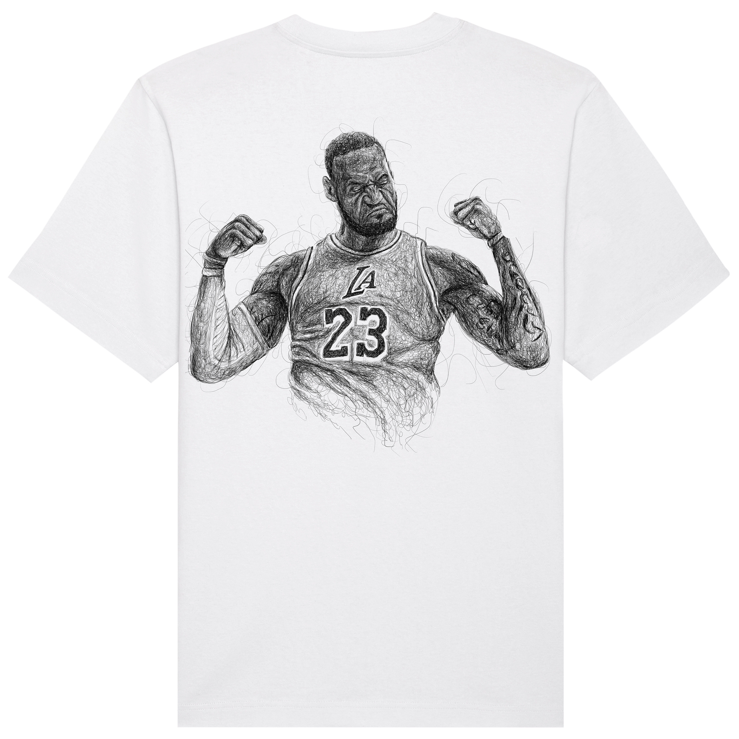 Lebron Relaxed Fit Tee Black Print
