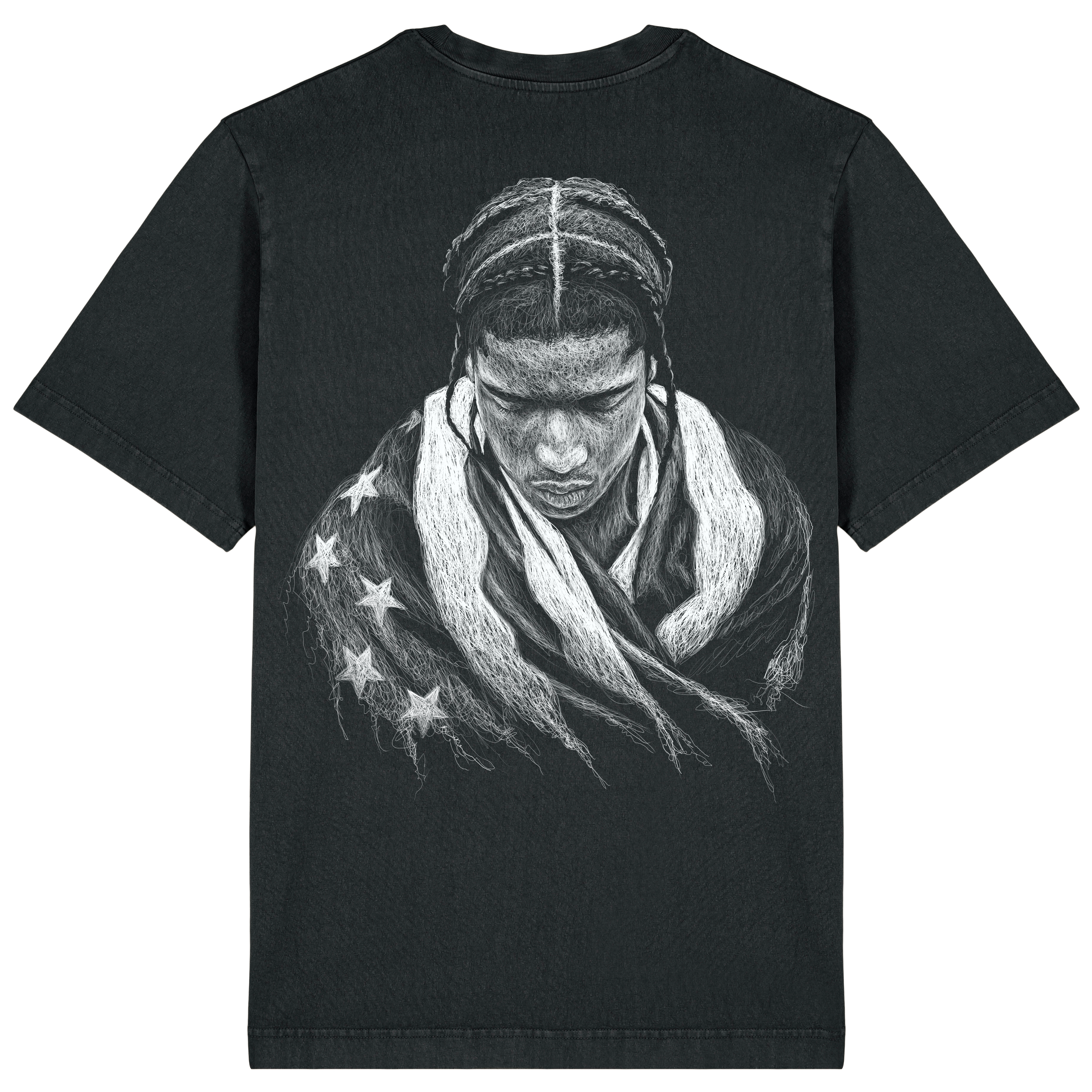 Asap Relaxed Fit Tee White Print