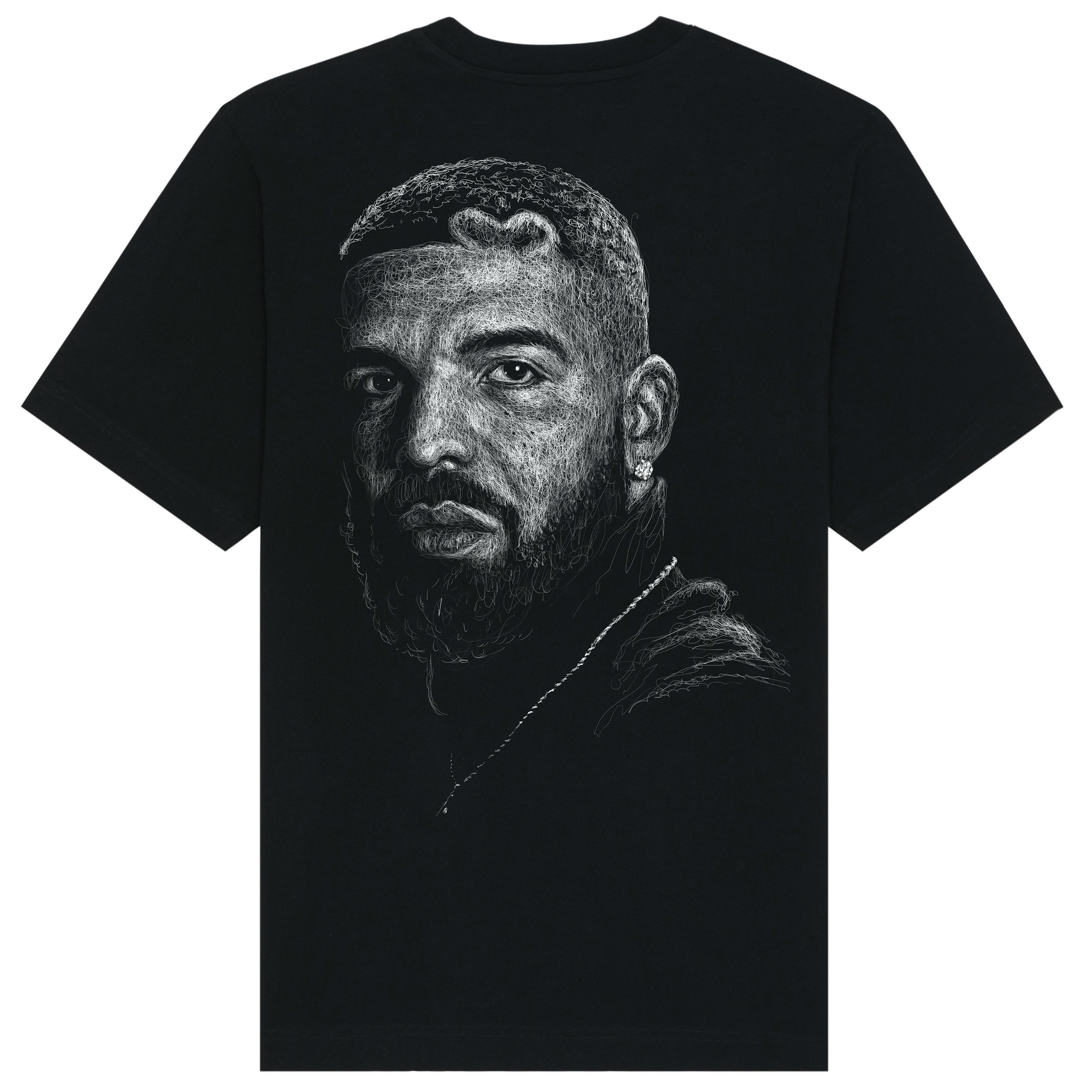 Drake Relaxed Fit Tee White Print