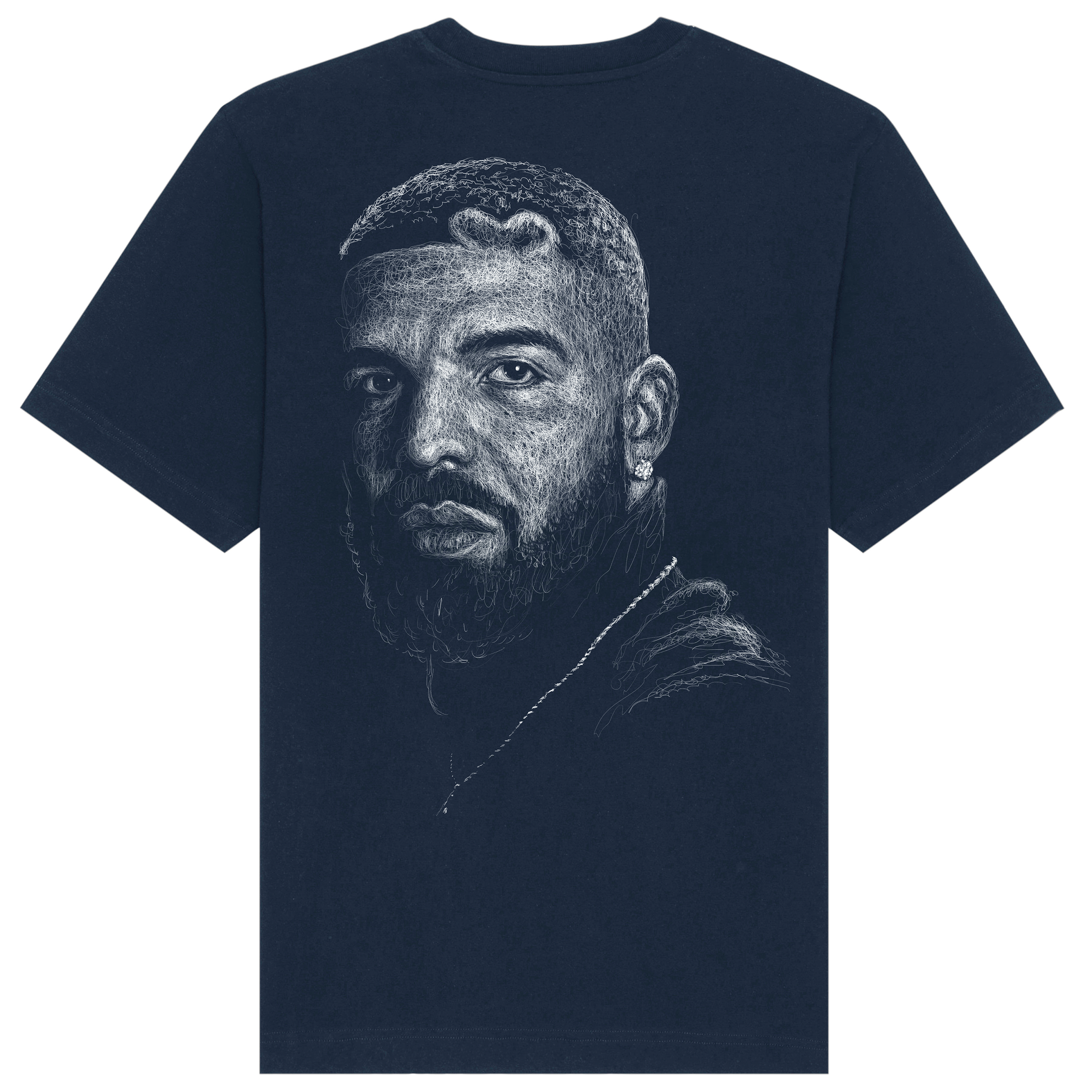 Drake Relaxed Fit Tee White Print