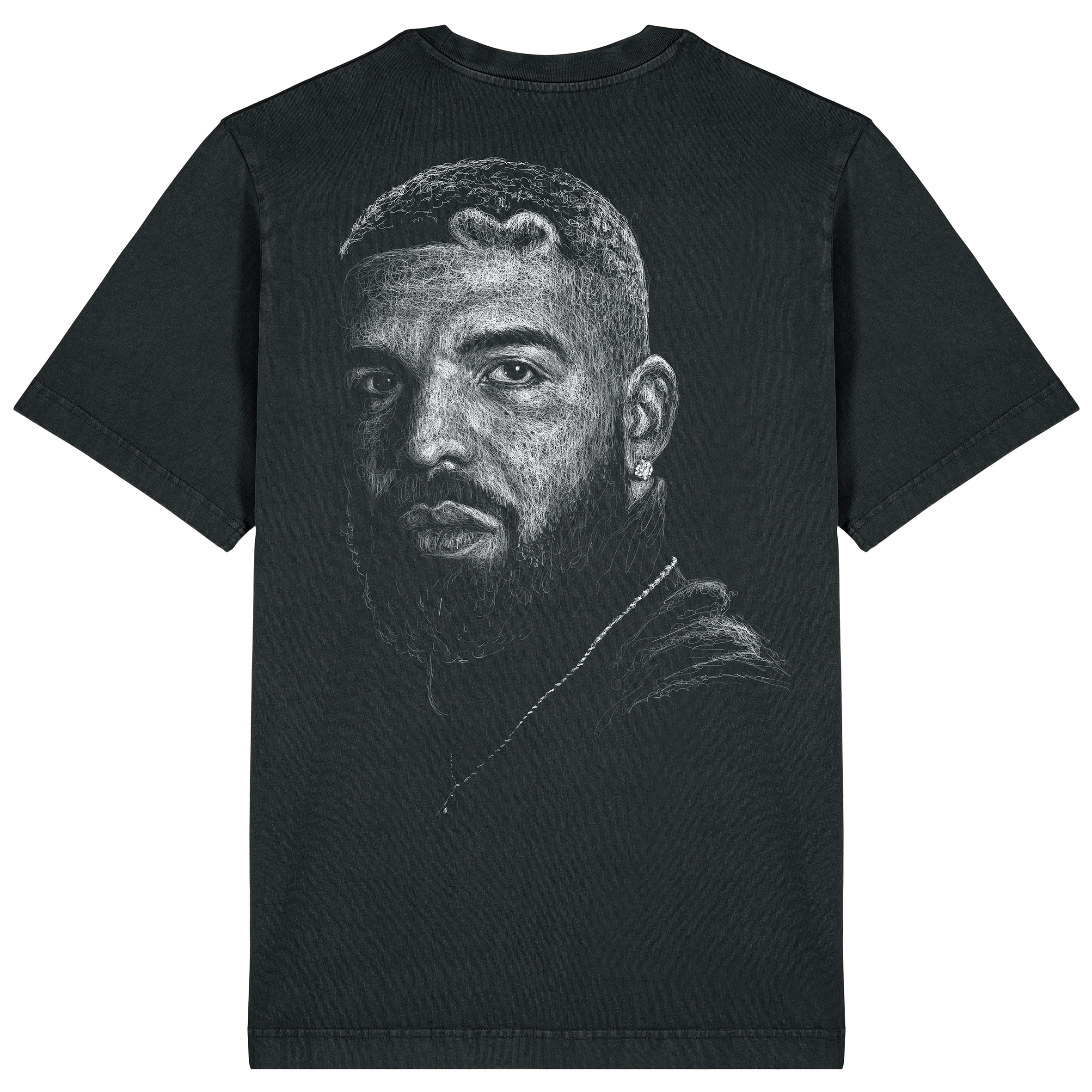 Drake Relaxed Fit Tee White Print