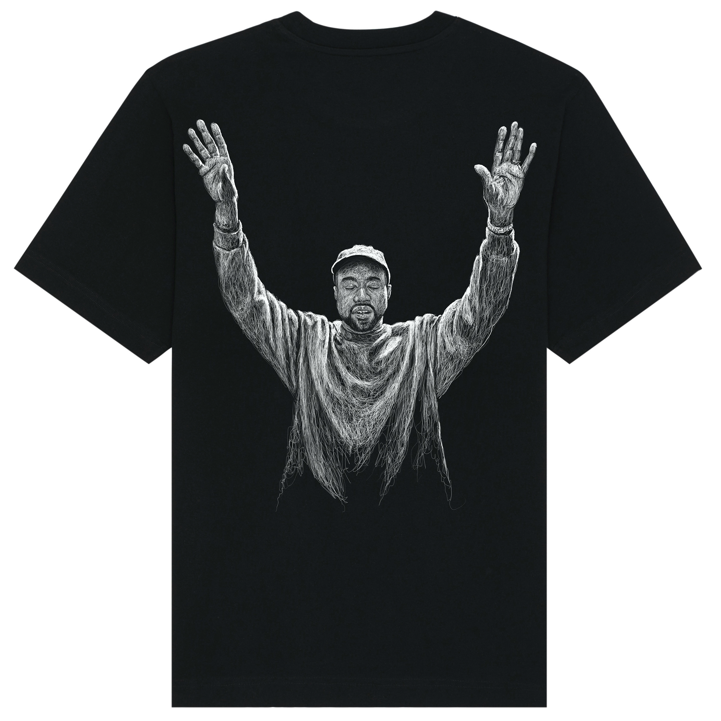 Kanye Relaxed Fit Tee White Print