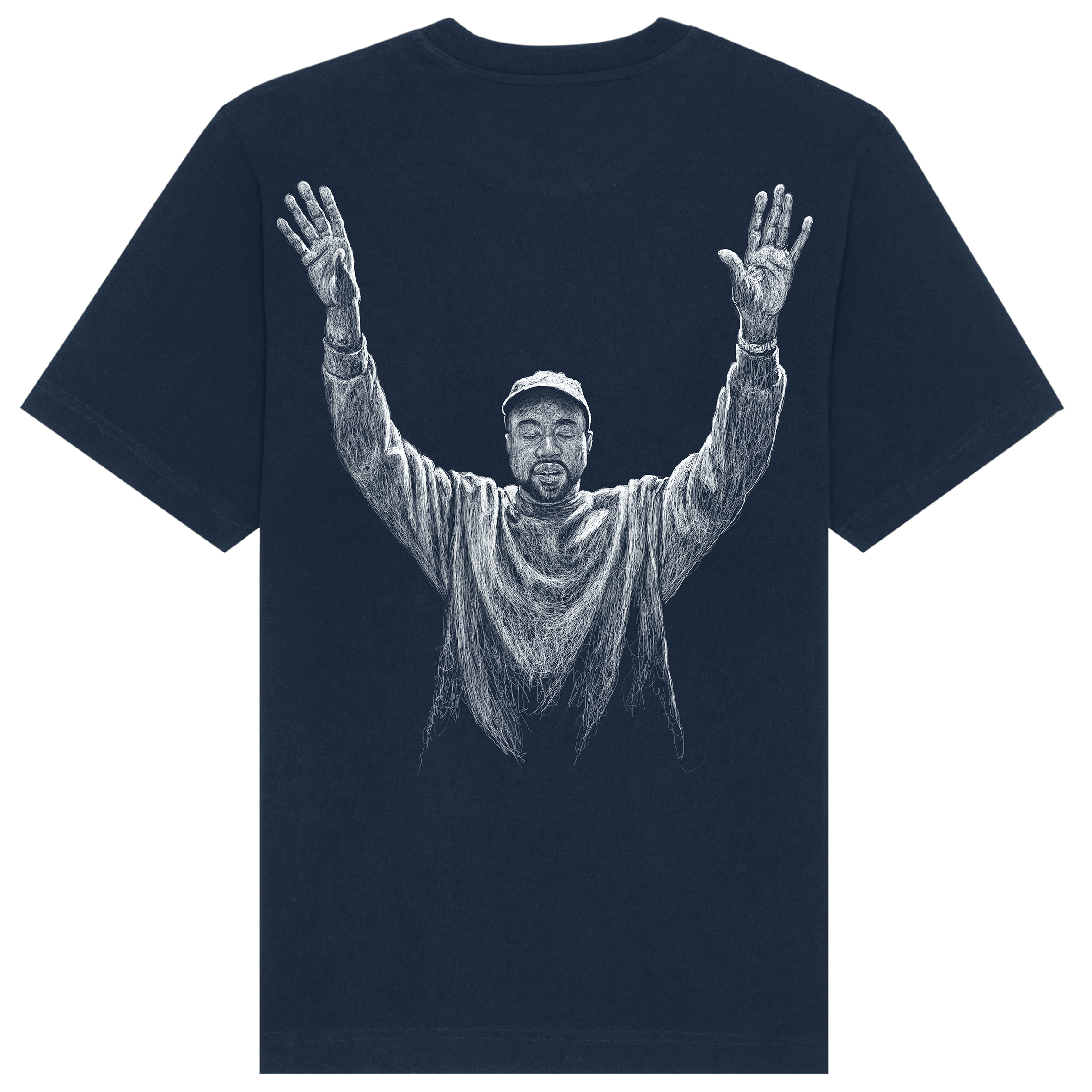 Kanye Relaxed Fit Tee White Print