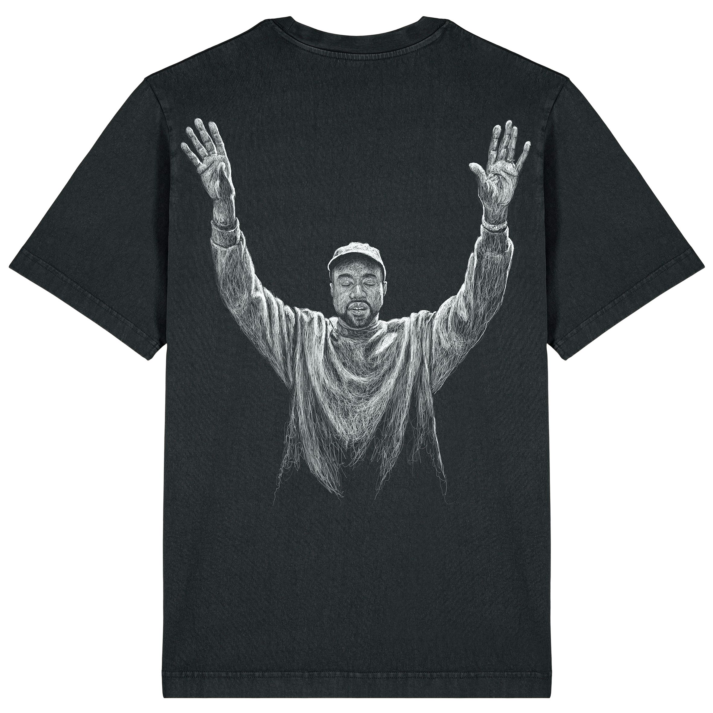 Kanye Relaxed Fit Tee White Print
