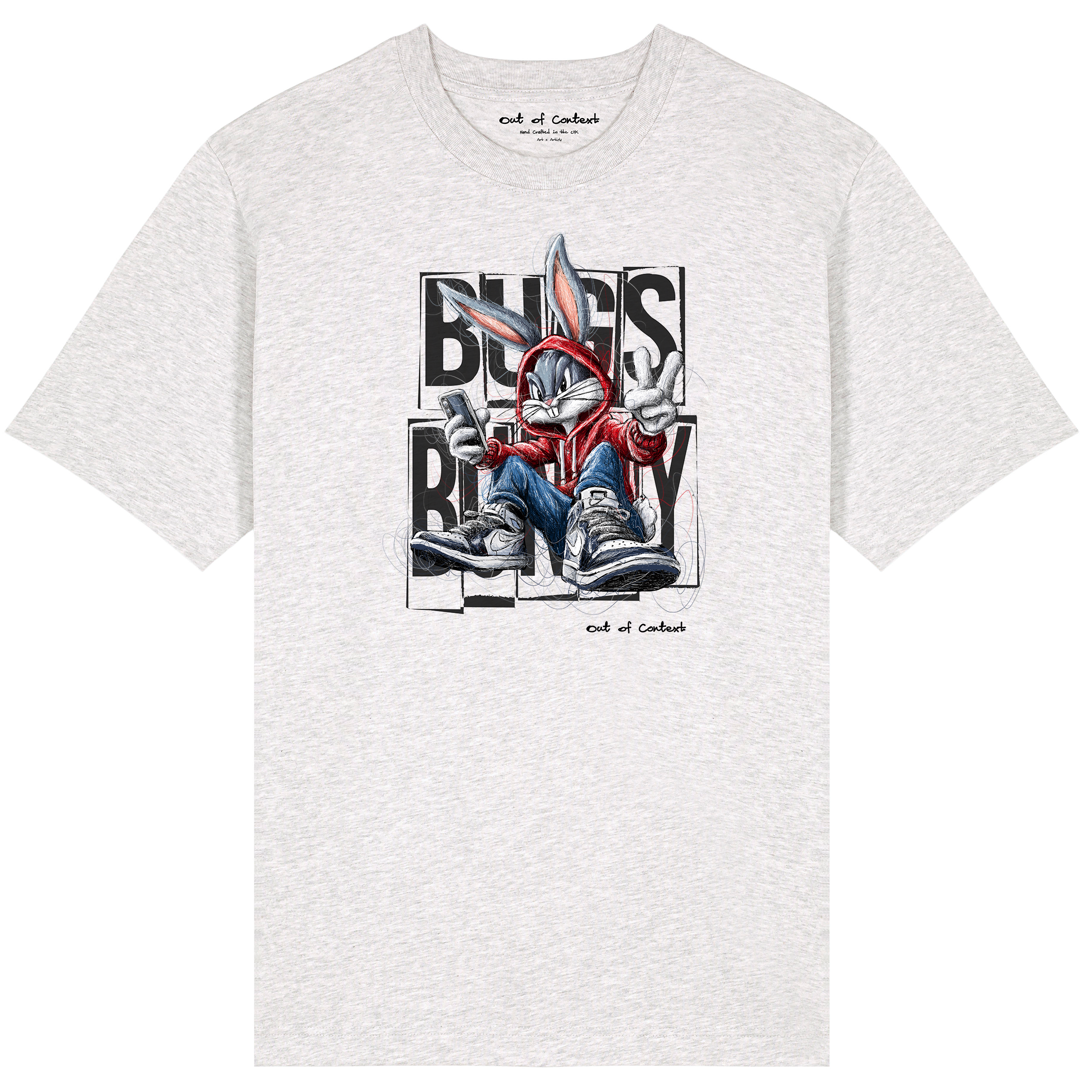 Bugs TXT Relaxed Fit Tee | Black Logo