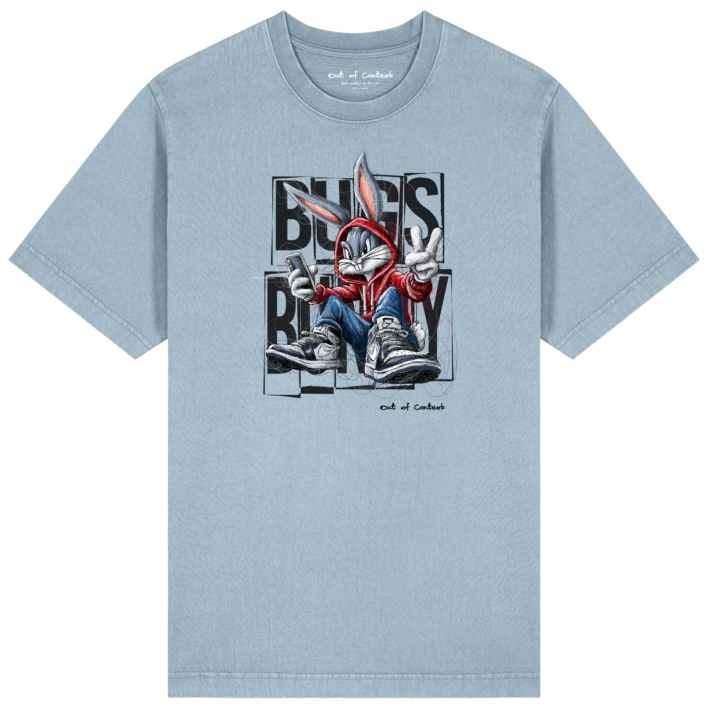 Bugs TXT Relaxed Fit Tee | Black Logo
