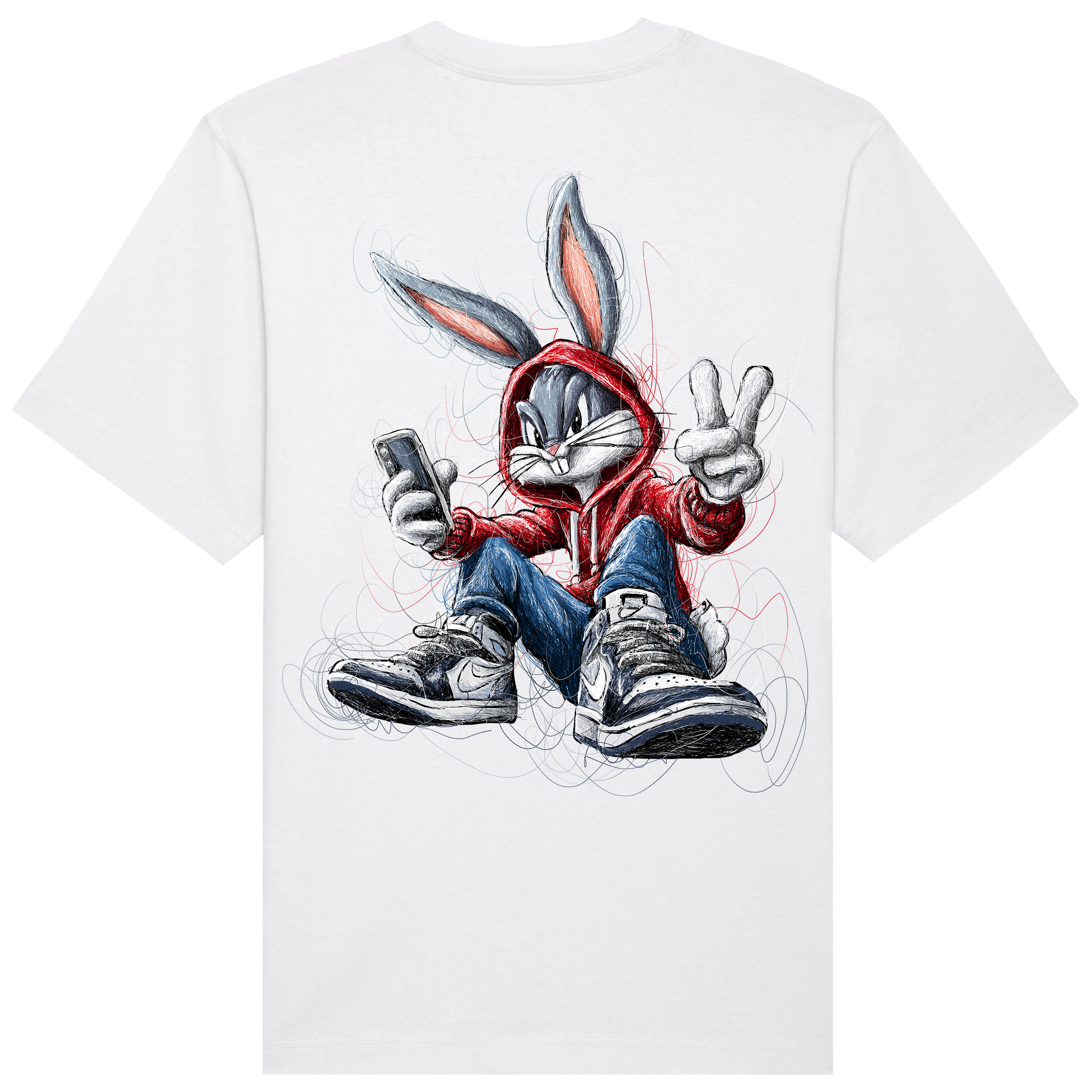 Bugs Relaxed Fit Tee | Black Logo