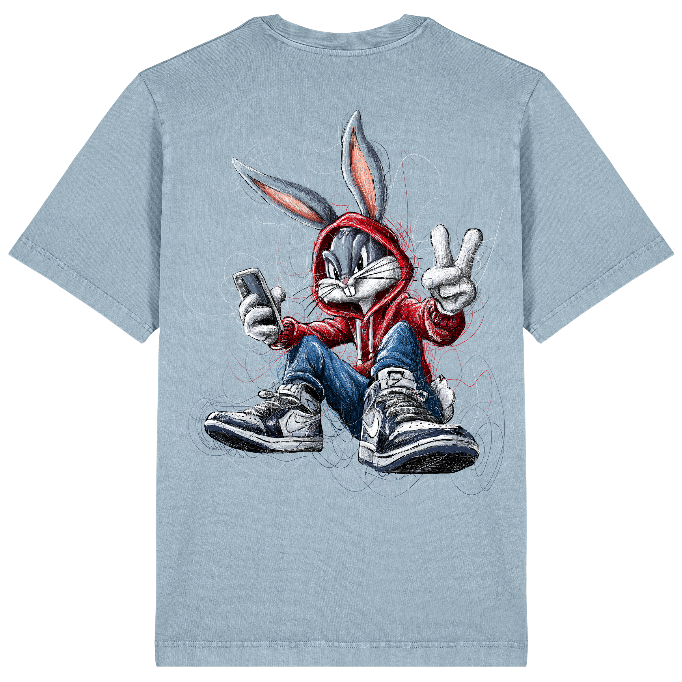 Bugs Relaxed Fit Tee | Black Logo
