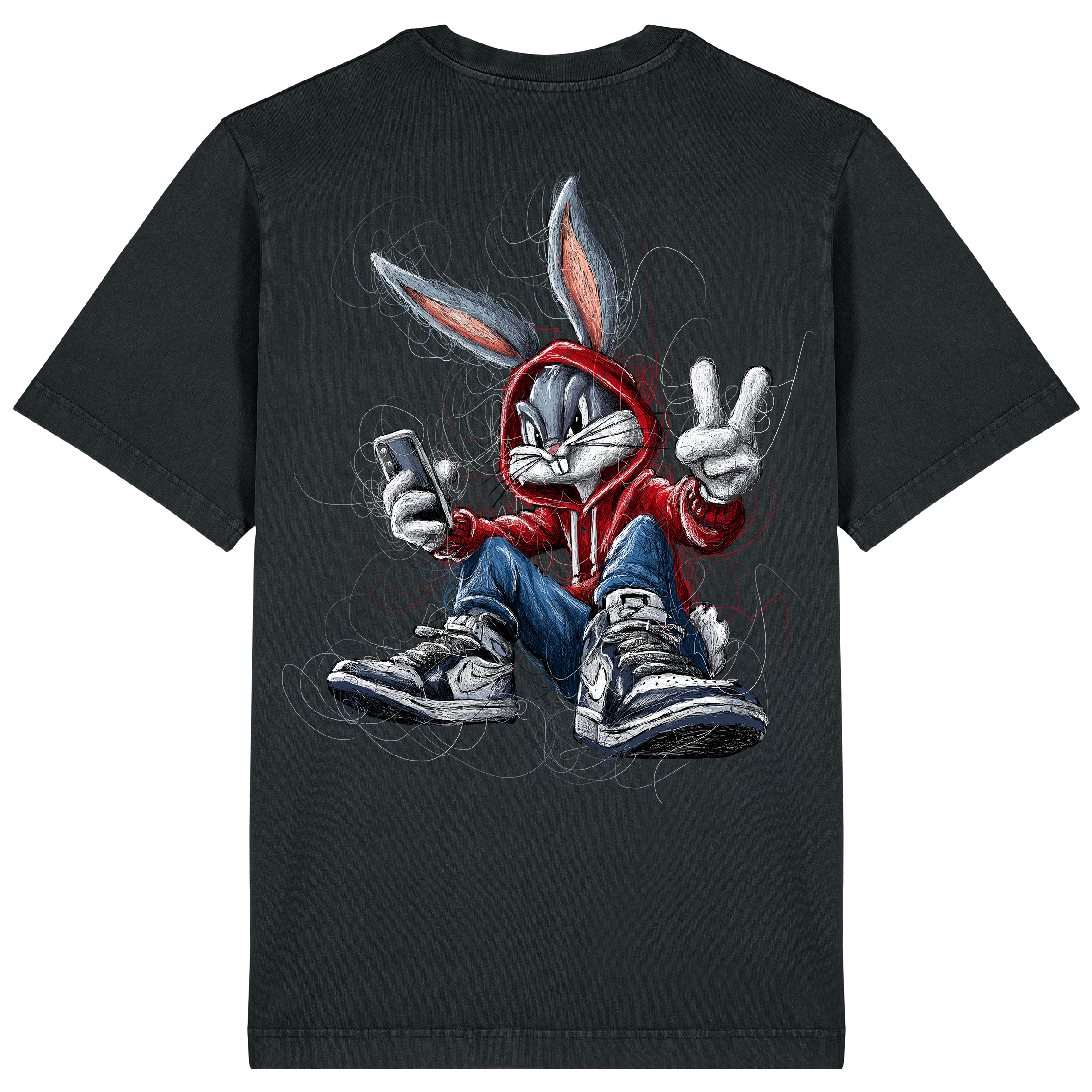 Bugs Relaxed Fit Tee | Black Logo