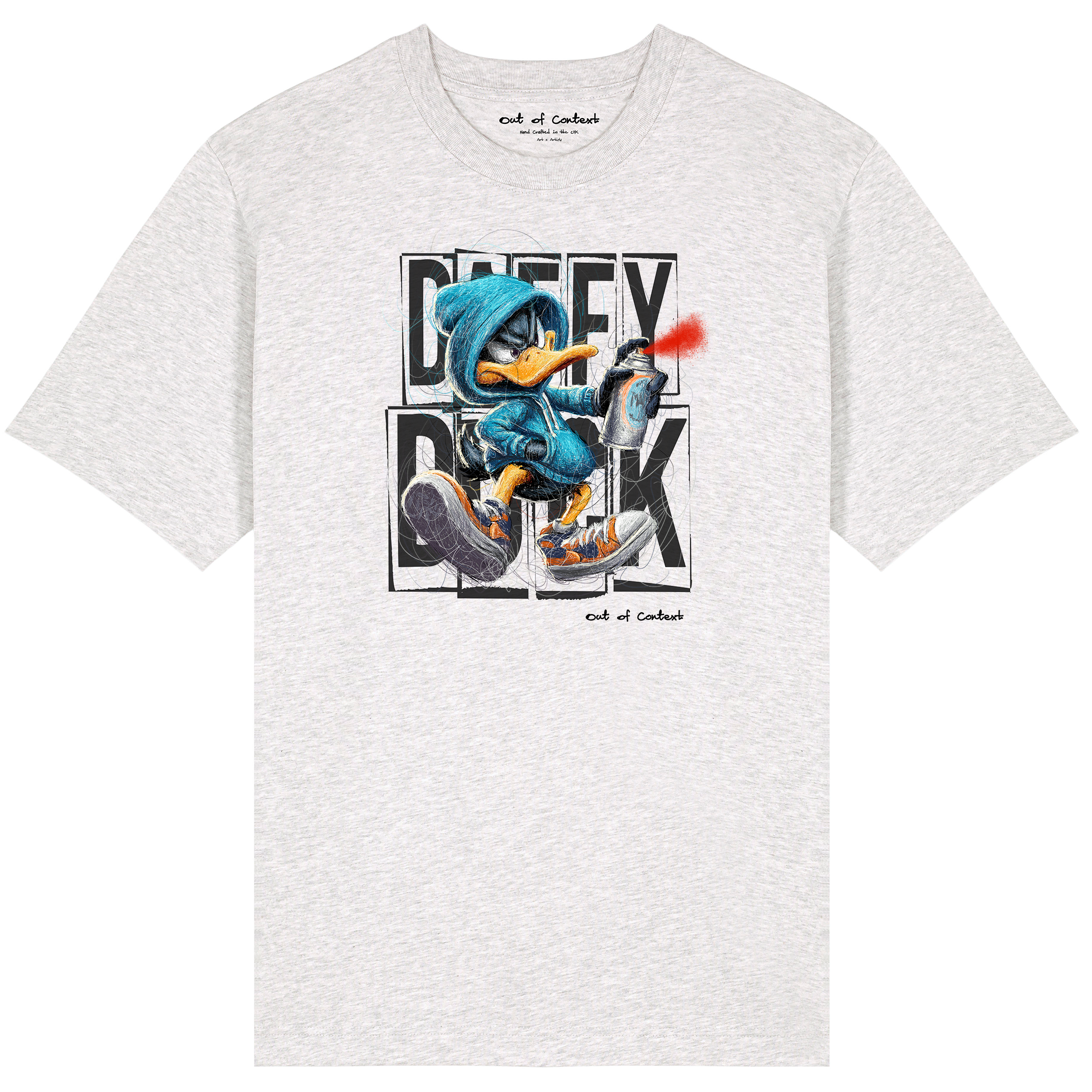 Daffy TXT Relaxed Fit Tee | Black Logo