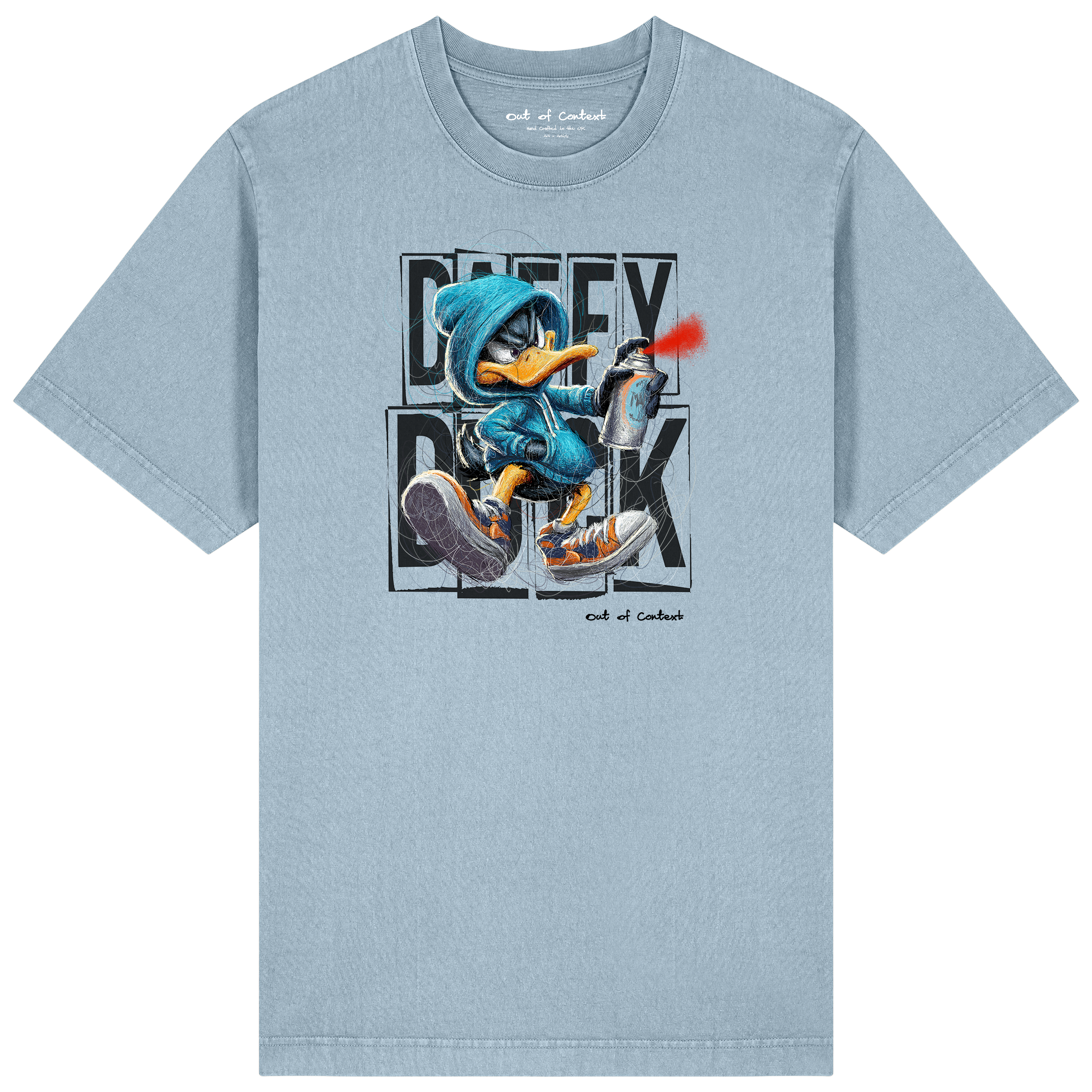 Daffy TXT Relaxed Fit Tee | Black Logo