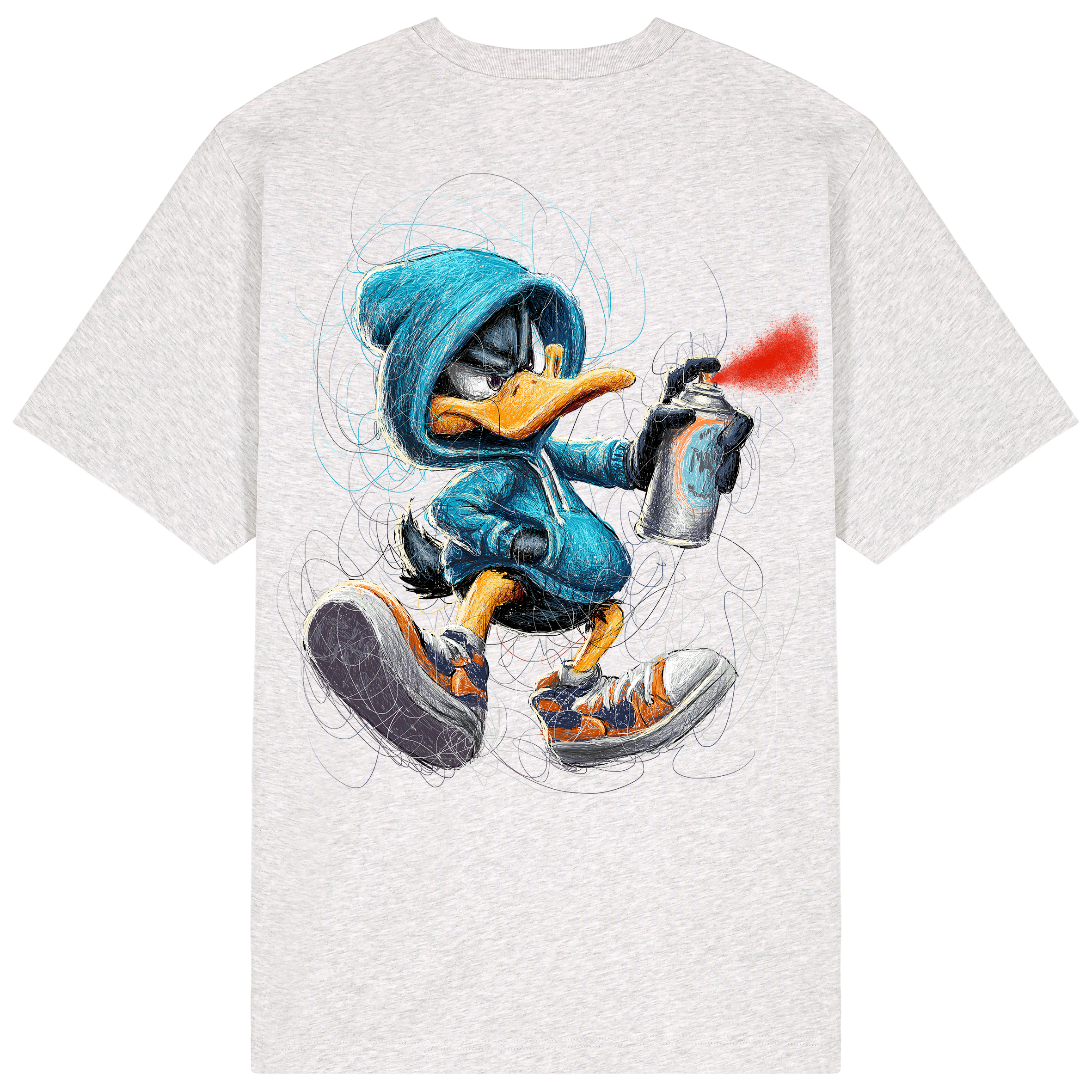Daffy Relaxed Fit Tee | Black Logo