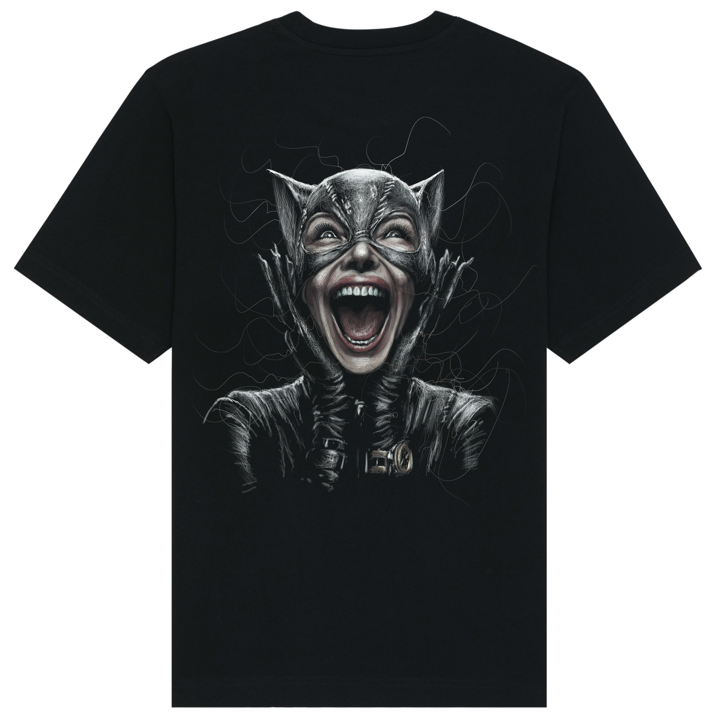 Catwoman Relaxed Fit Tee | White Logo