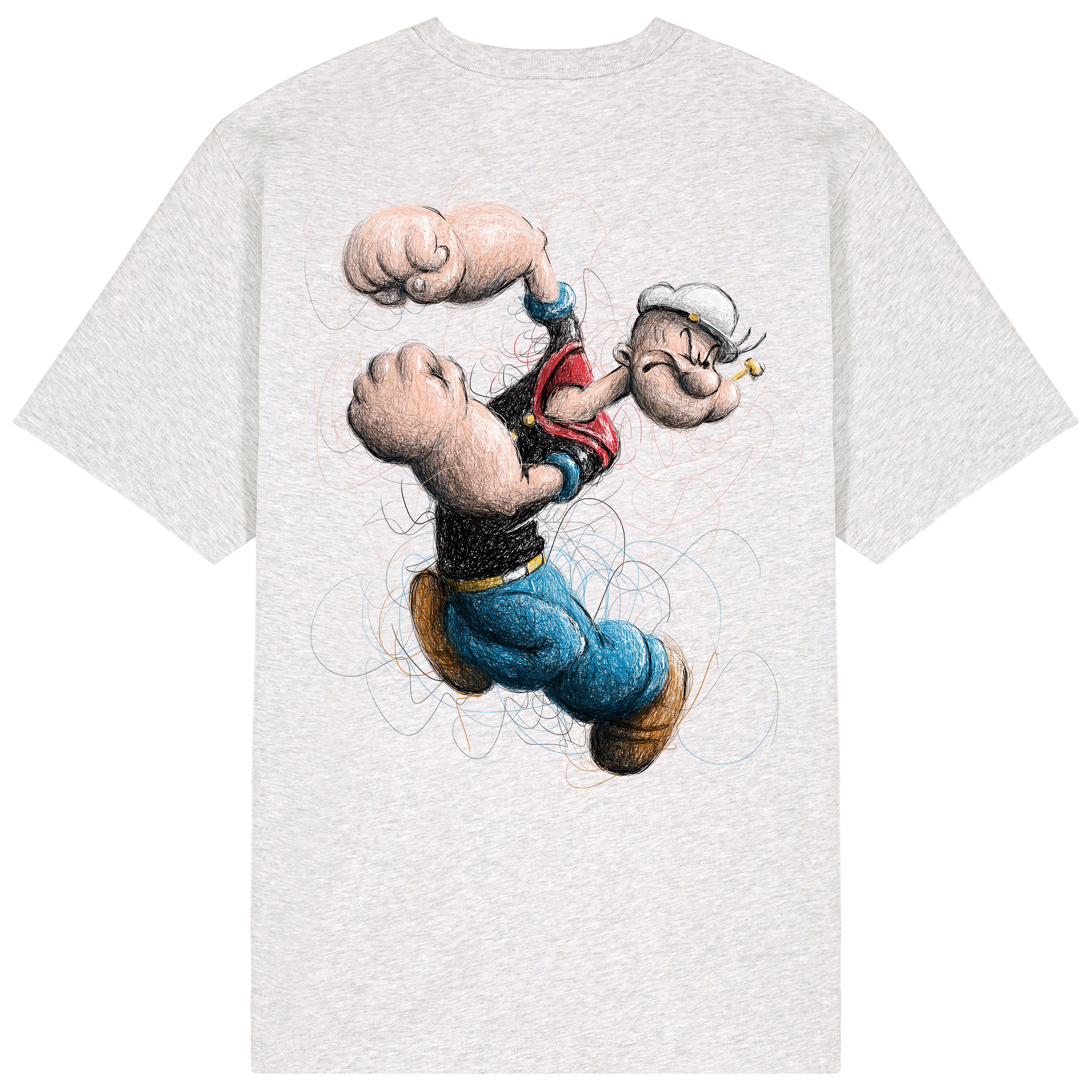 Popeye Relaxed Fit Tee | Black Logo