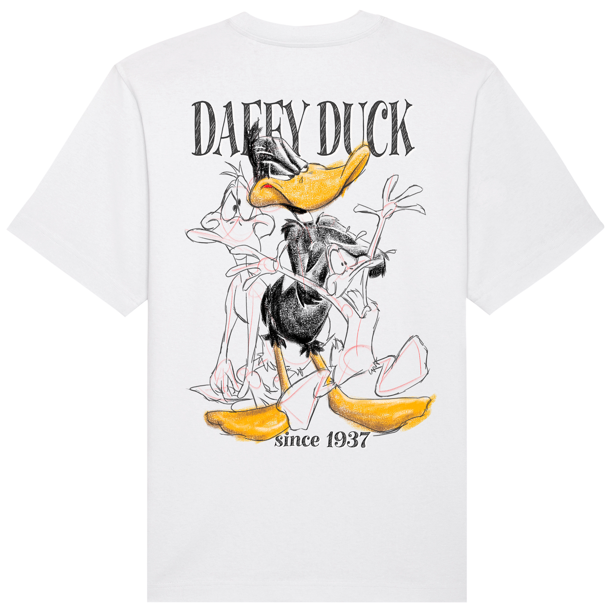 Daffy Art TXT Relaxed Fit Tee | Black Logo